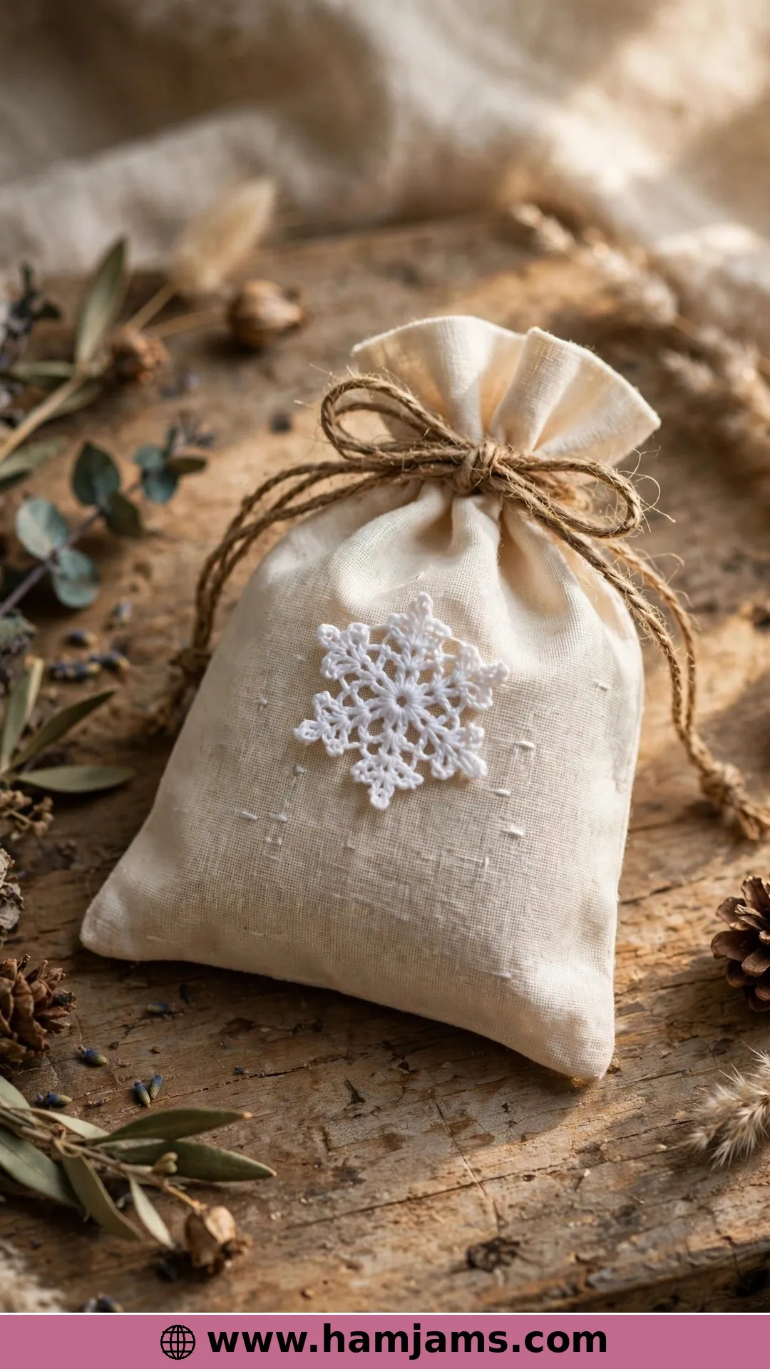 Two Rounds and a Muslin Gift Bag