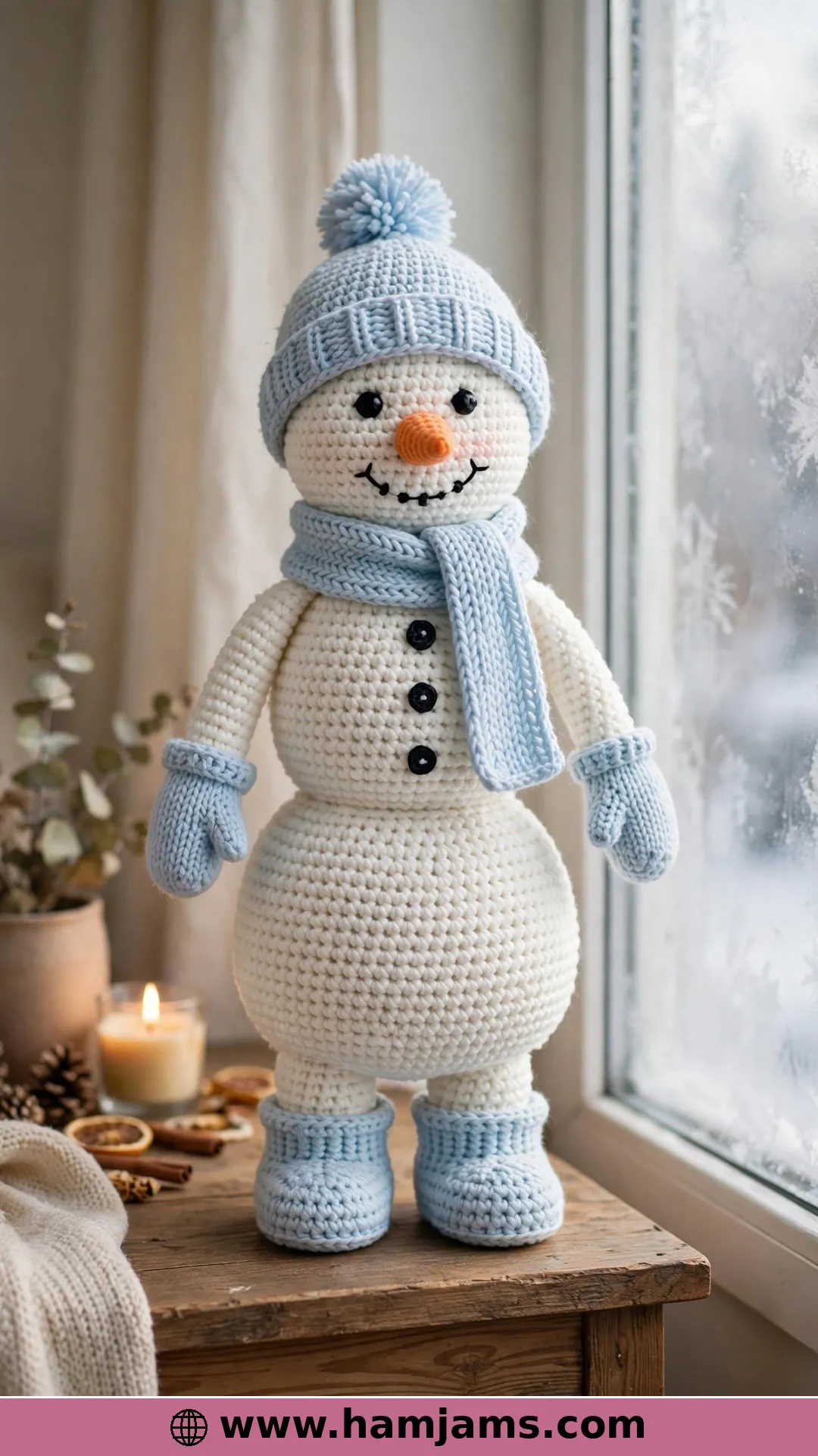 Snowflake, the Tall Showpiece Snowman