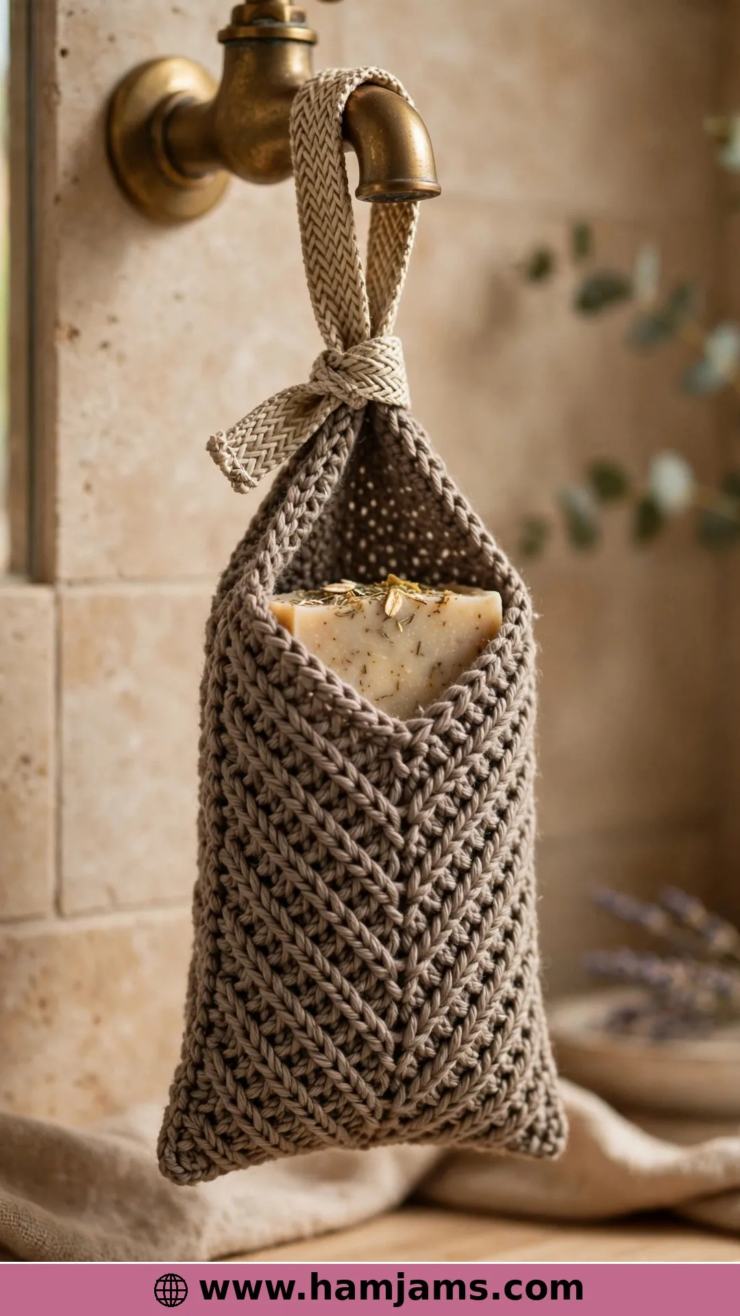 V-Stitch Soap Sack