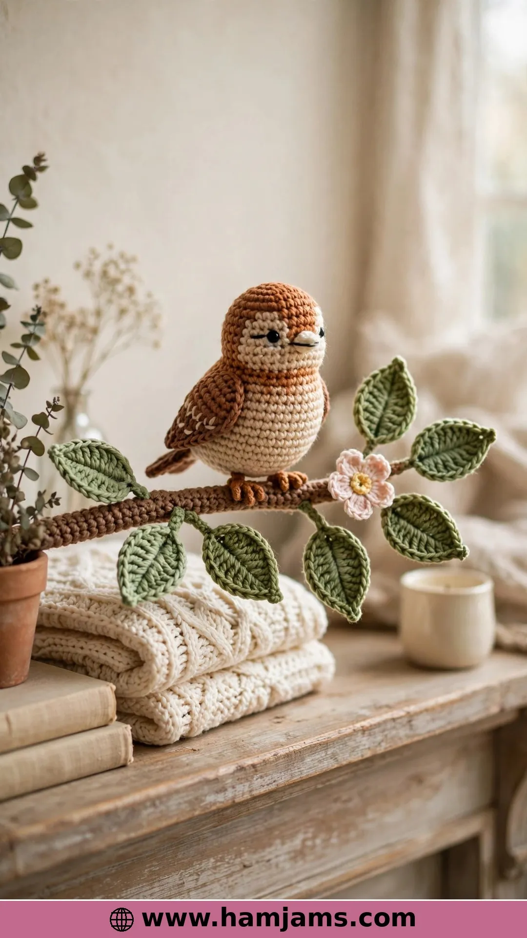 A Little Bird on a Blossom Branch
