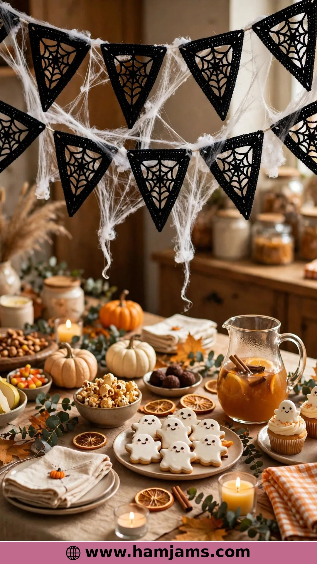 Triangle Spiderweb Coasters for Garlands