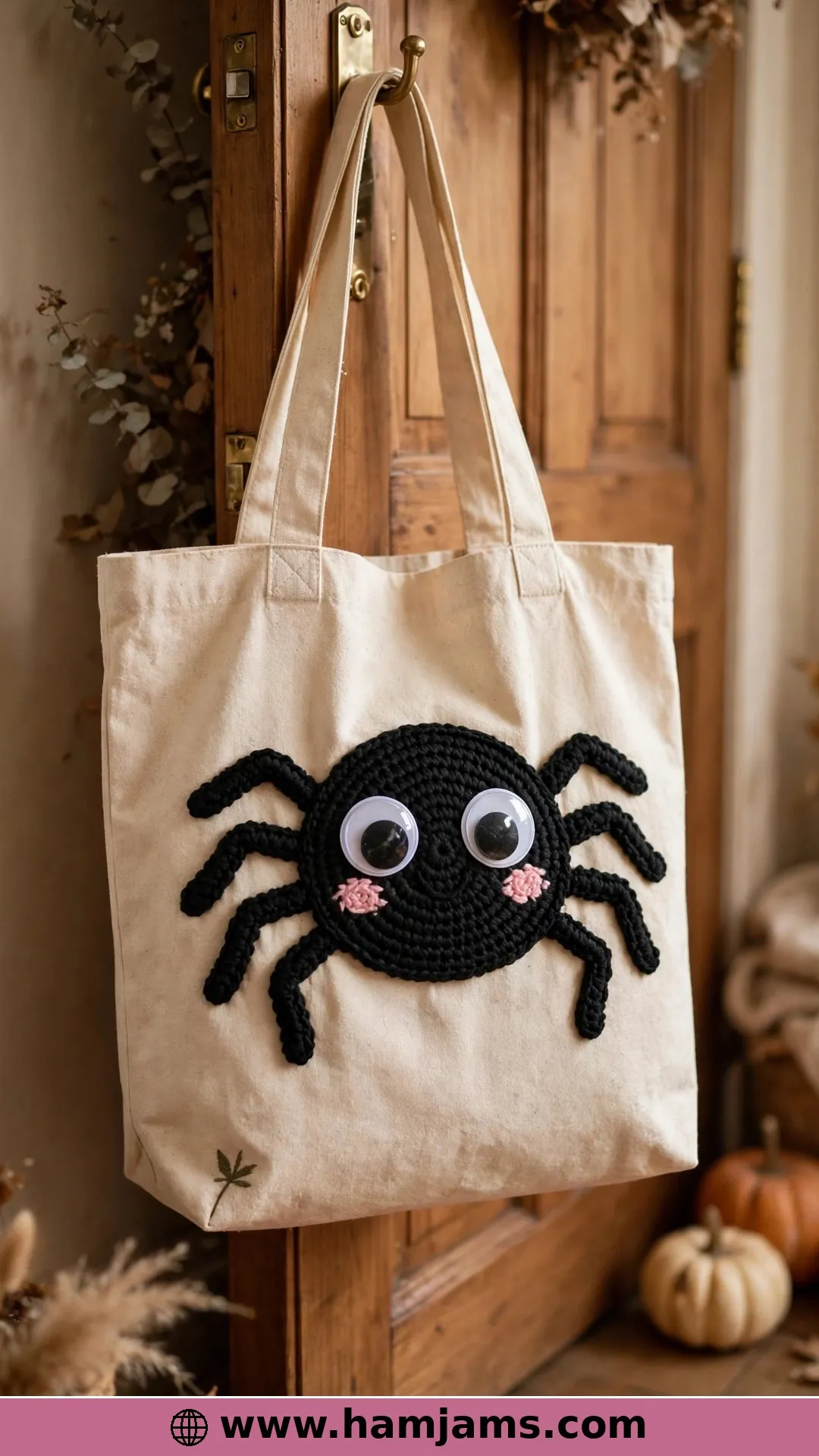 The Cute Spider Appliqué with Giant Eyes
