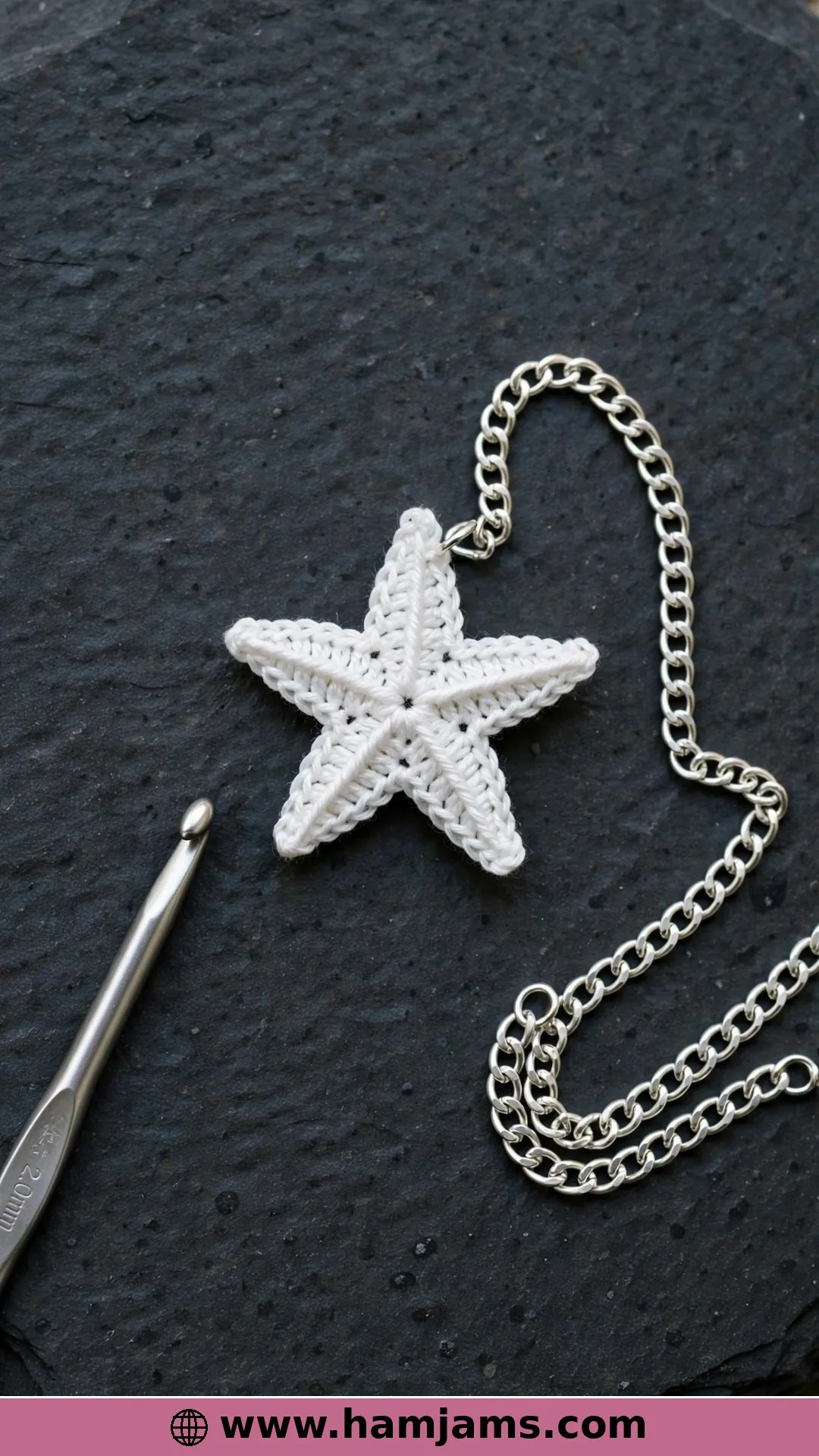 A One-Inch Starfish Charm in Thread