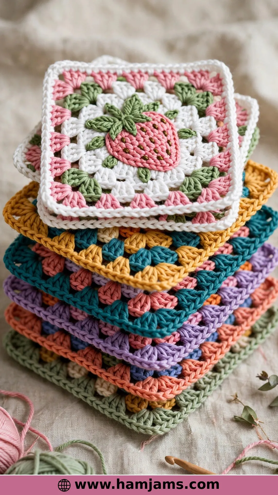 A Berry Squared Off for Your Blankets