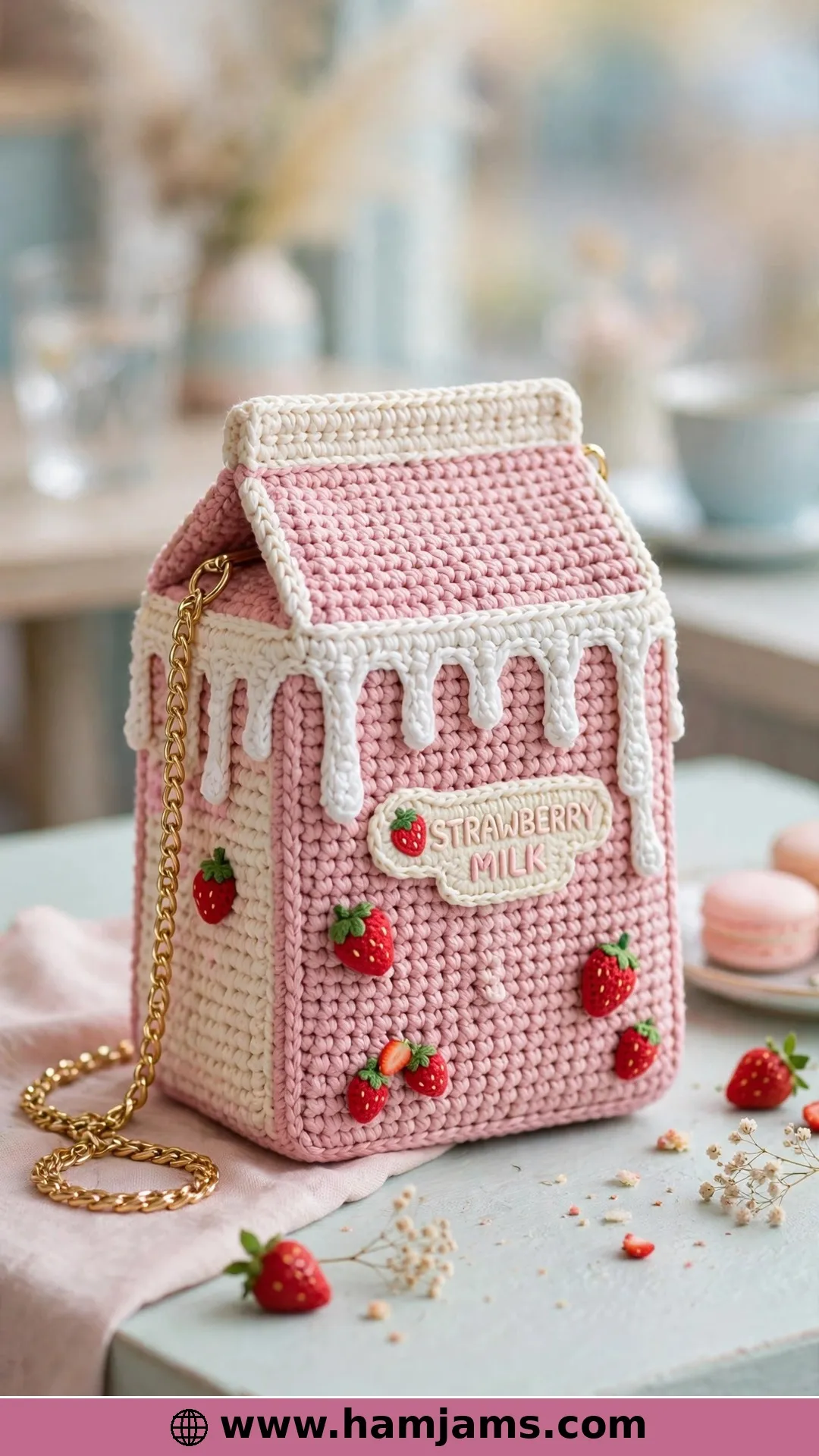 The Strawberry Milk Carton Bag