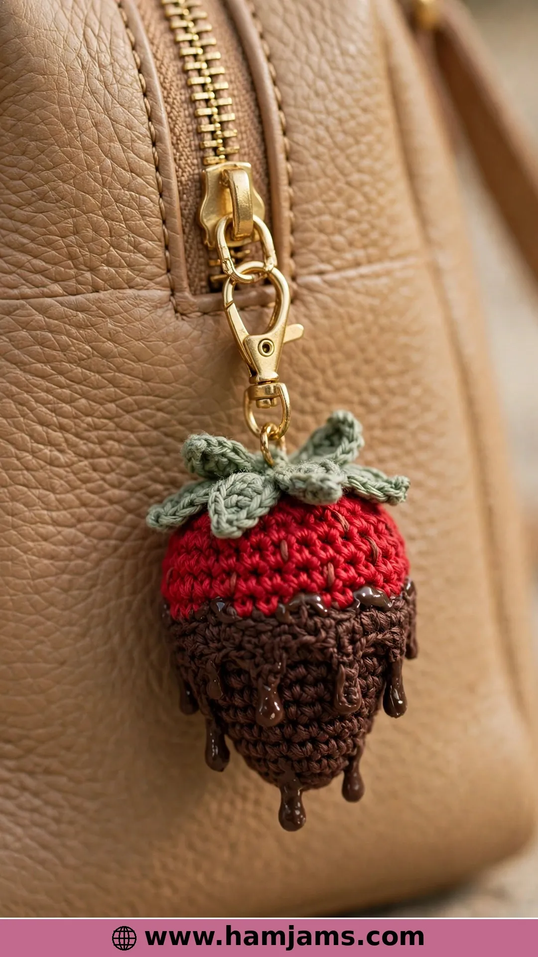 A Chocolate Berry Bag Charm