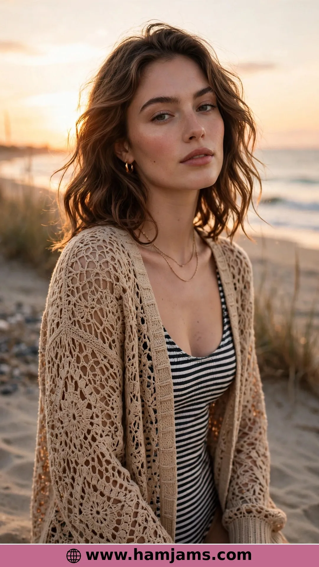 The Seashore Top-Down Lace Cardi