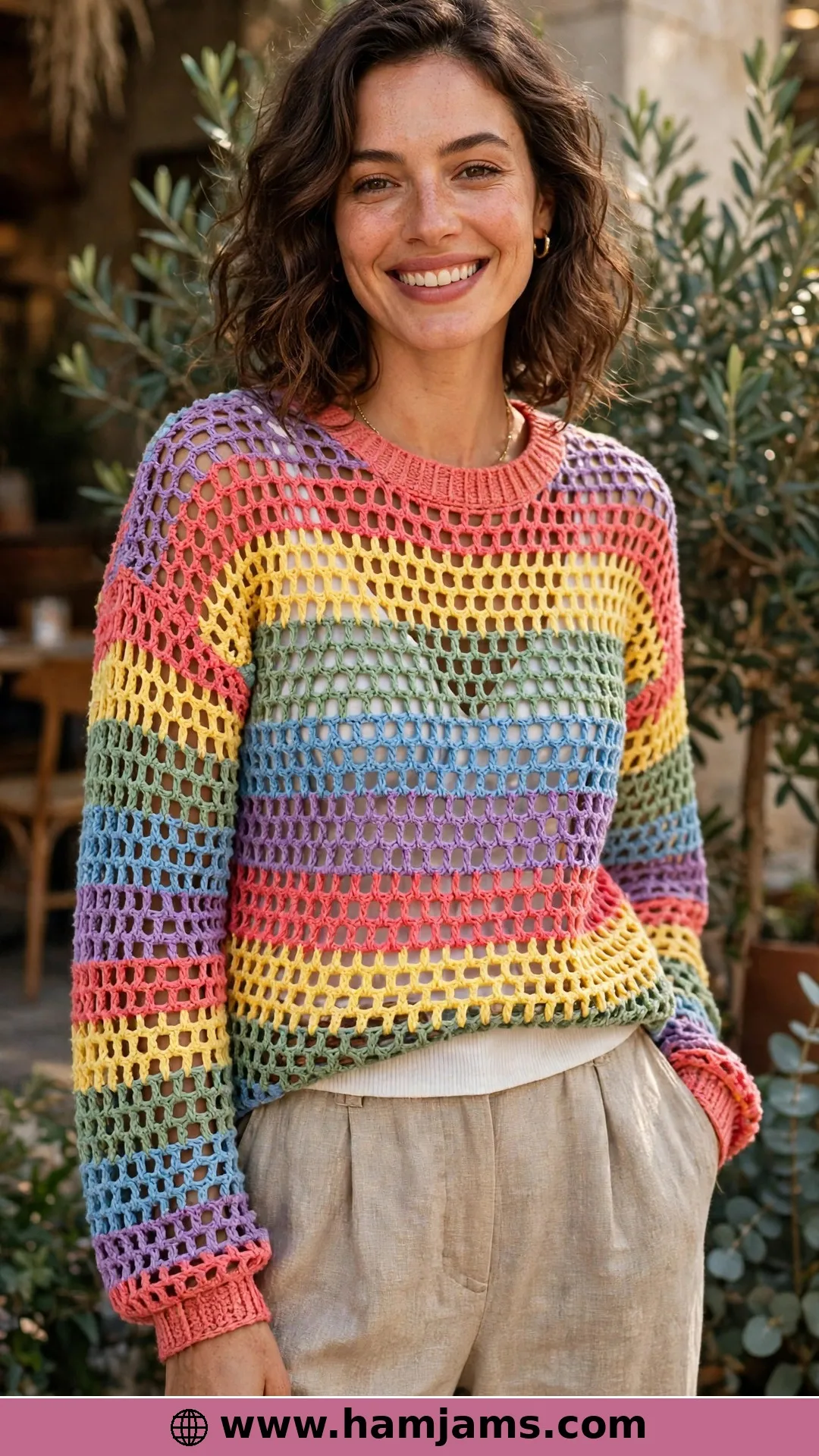 Colour-Play Mesh in Silky Cotton-Bamboo
