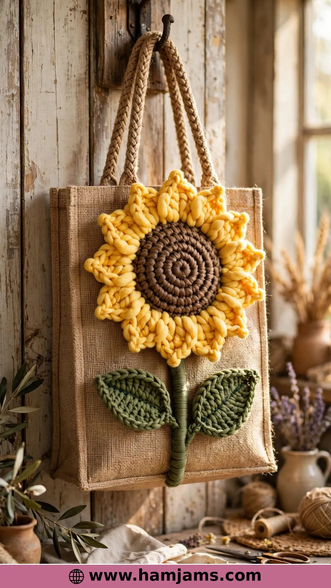 The Jumbo Sunflower With Stem and Leaves