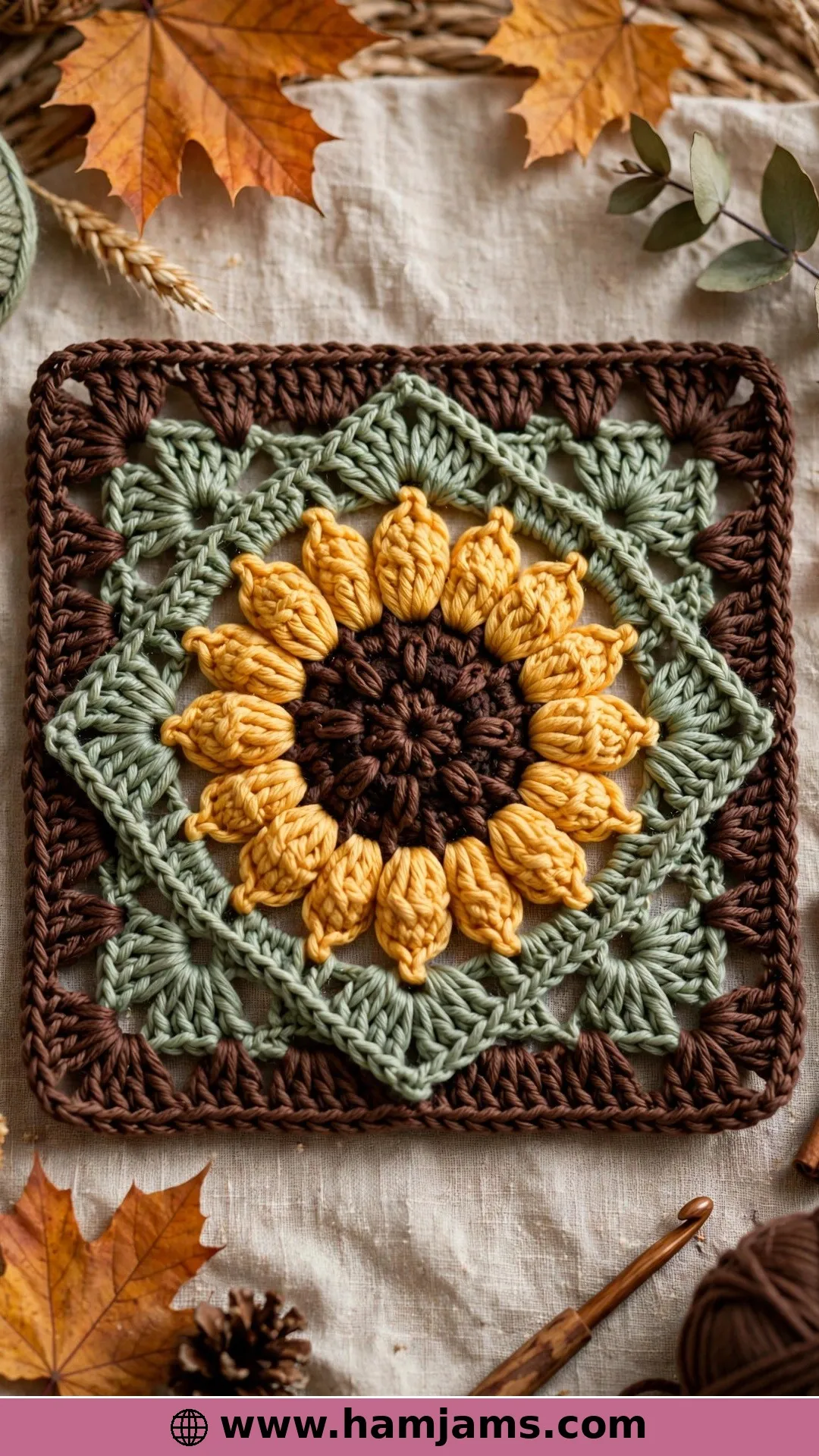 Plump Puff Petals in a Diamond Frame