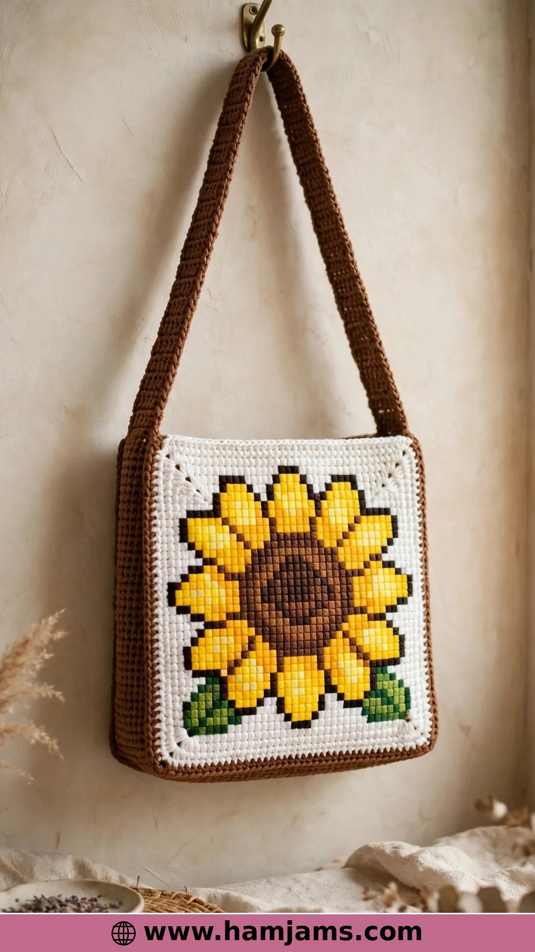 The Corner-to-Corner Sunflower Bag