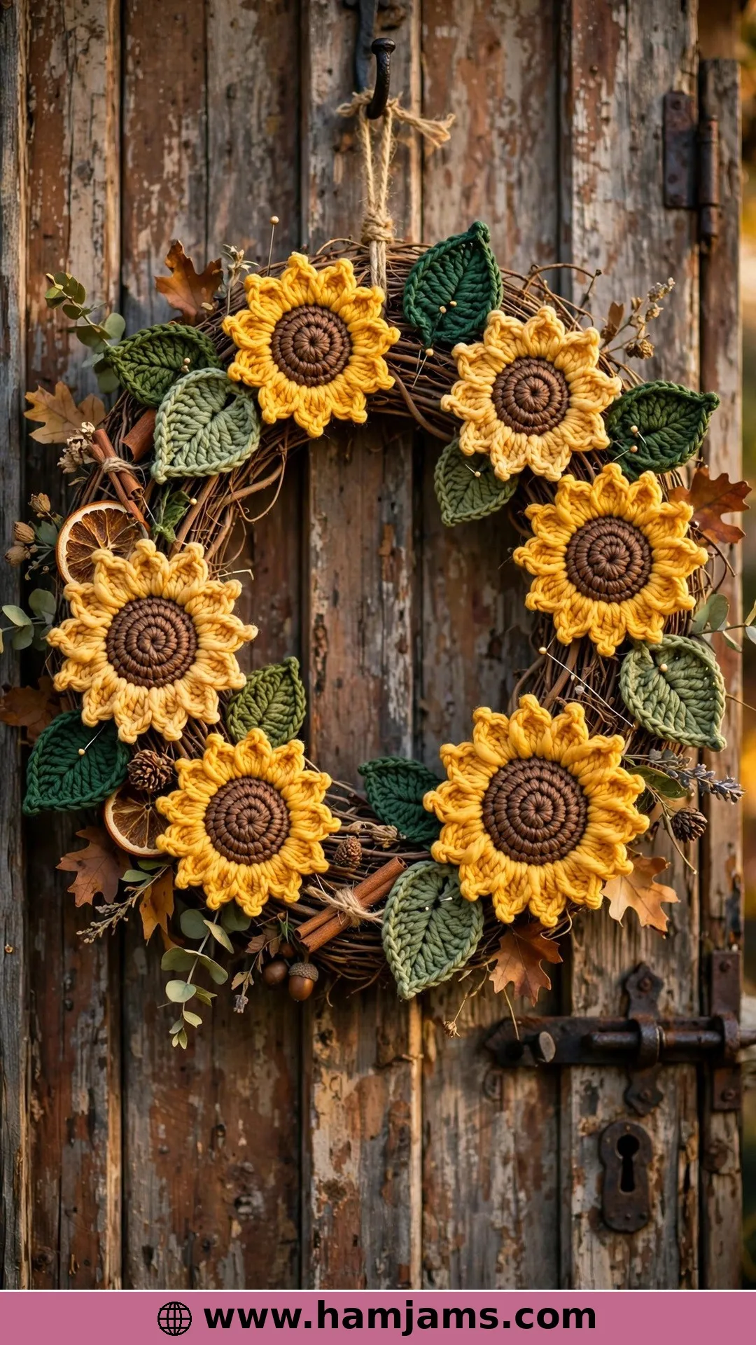 Crocodile-Stitch Petals for Wreaths and Décor