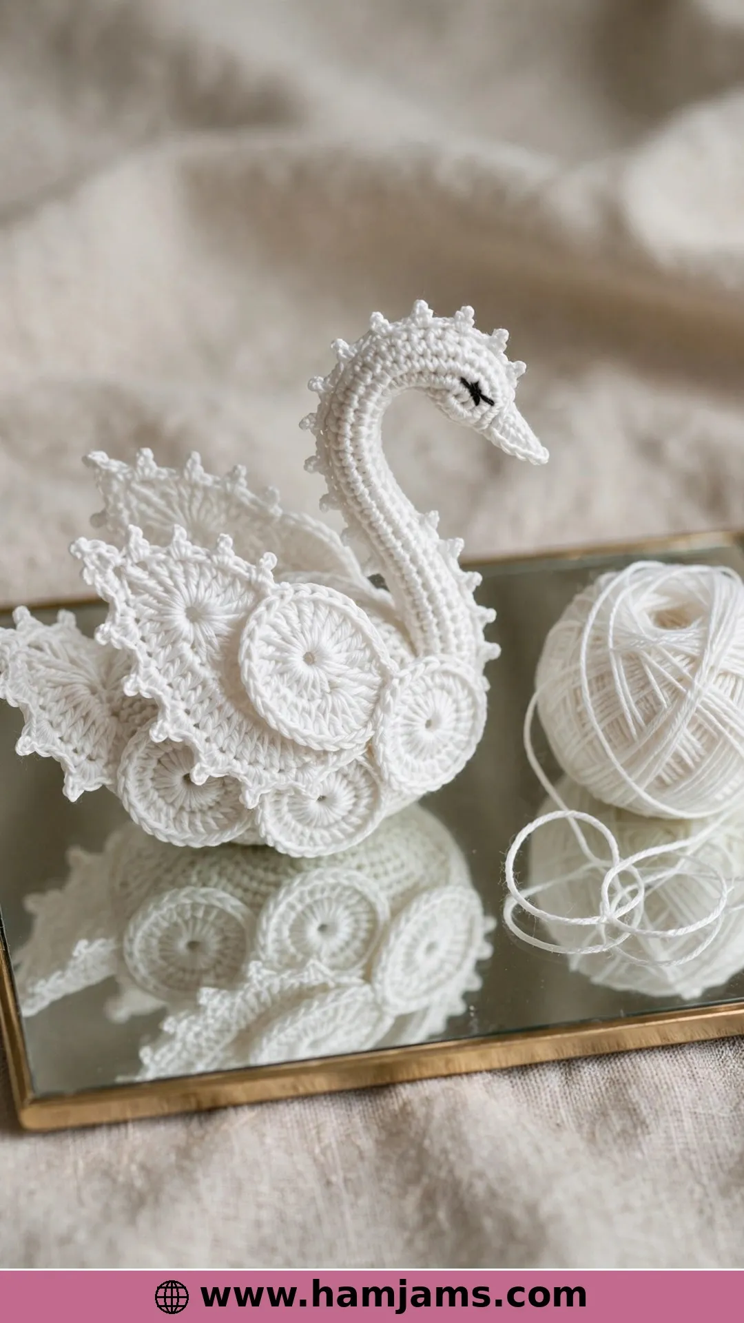 3D Crochet Swan