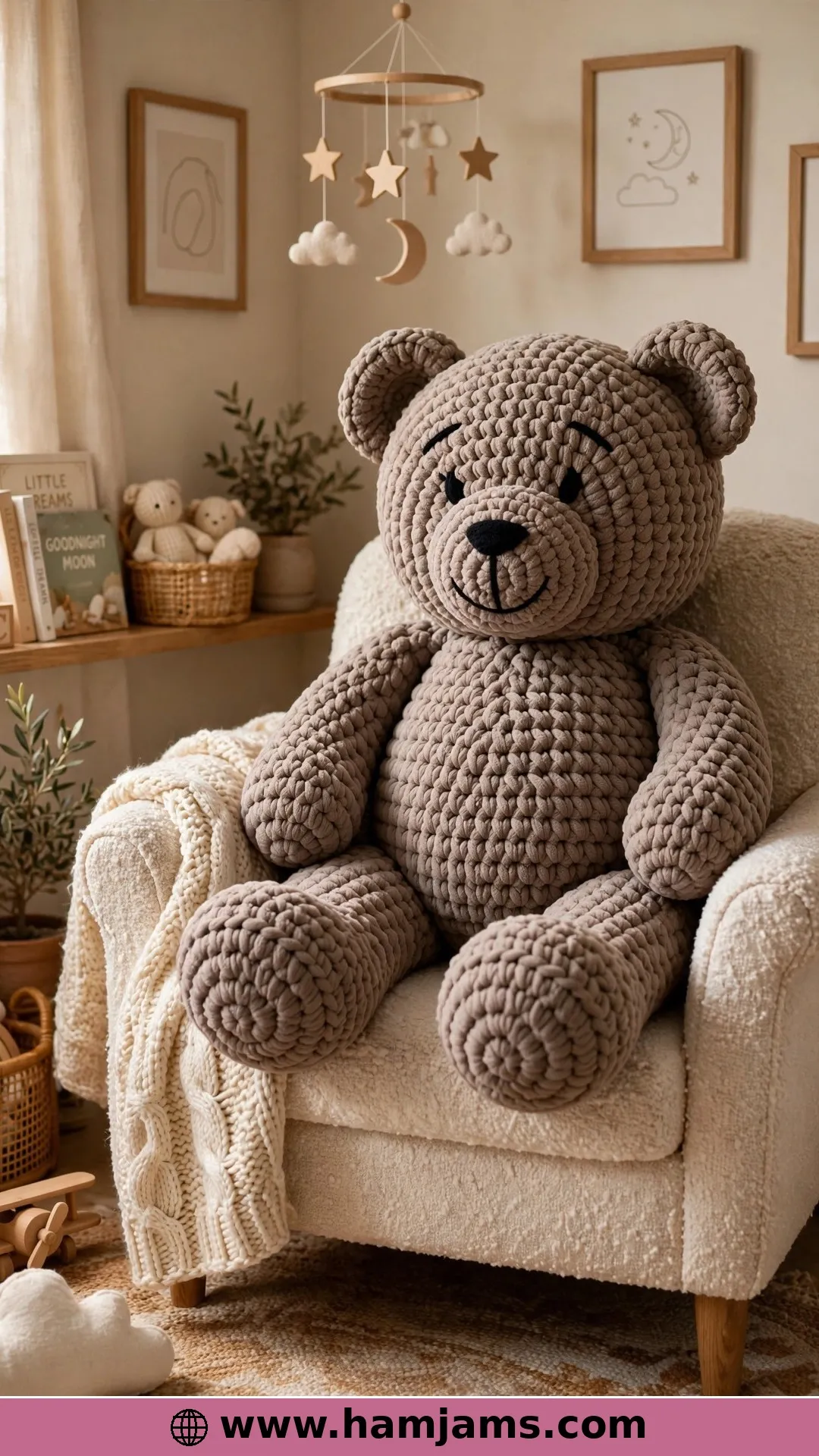 The Giant Blanket-Yarn Bear for Serious Cuddles