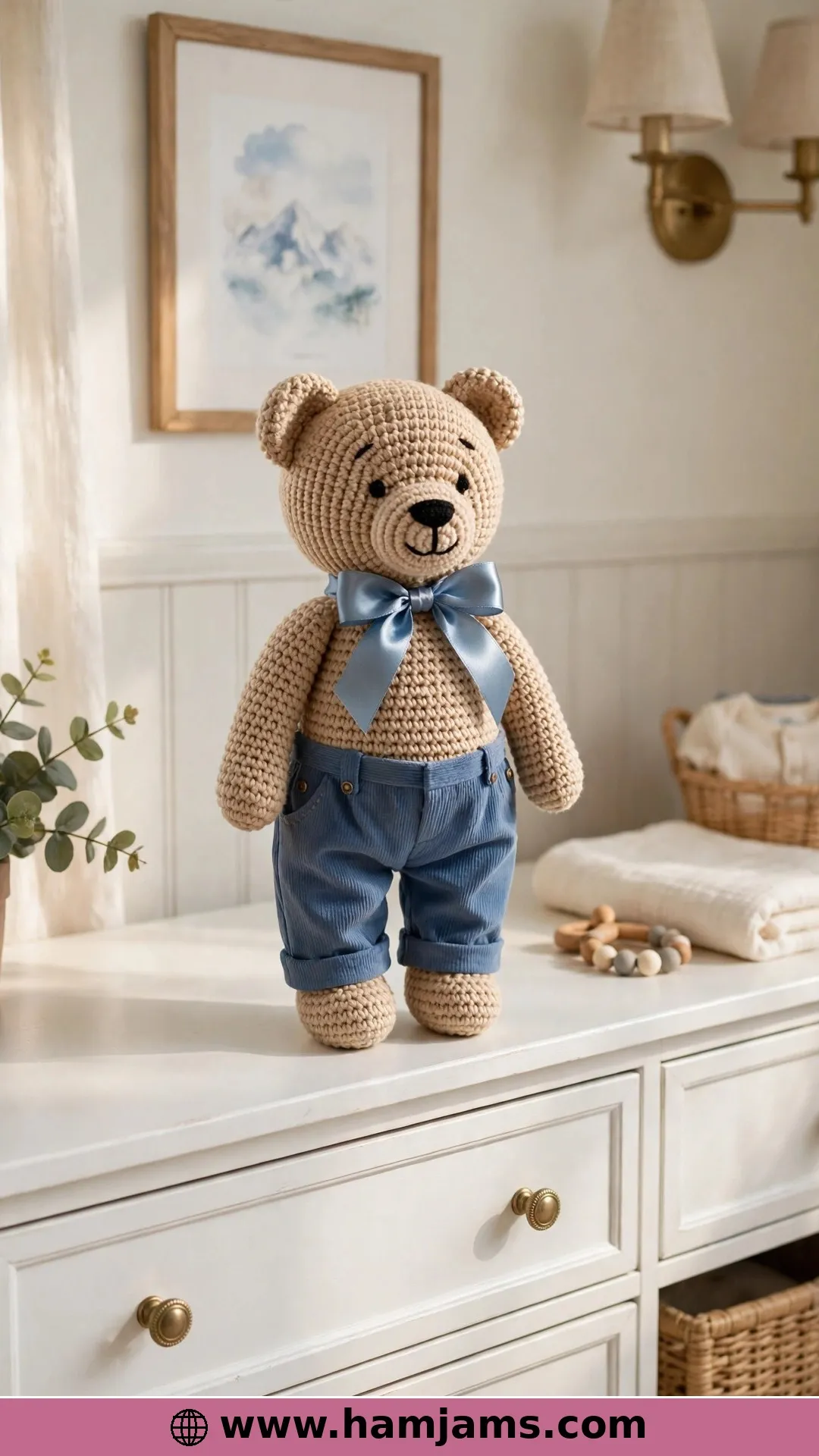 The Dressed-Up Bear in Blue Trousers