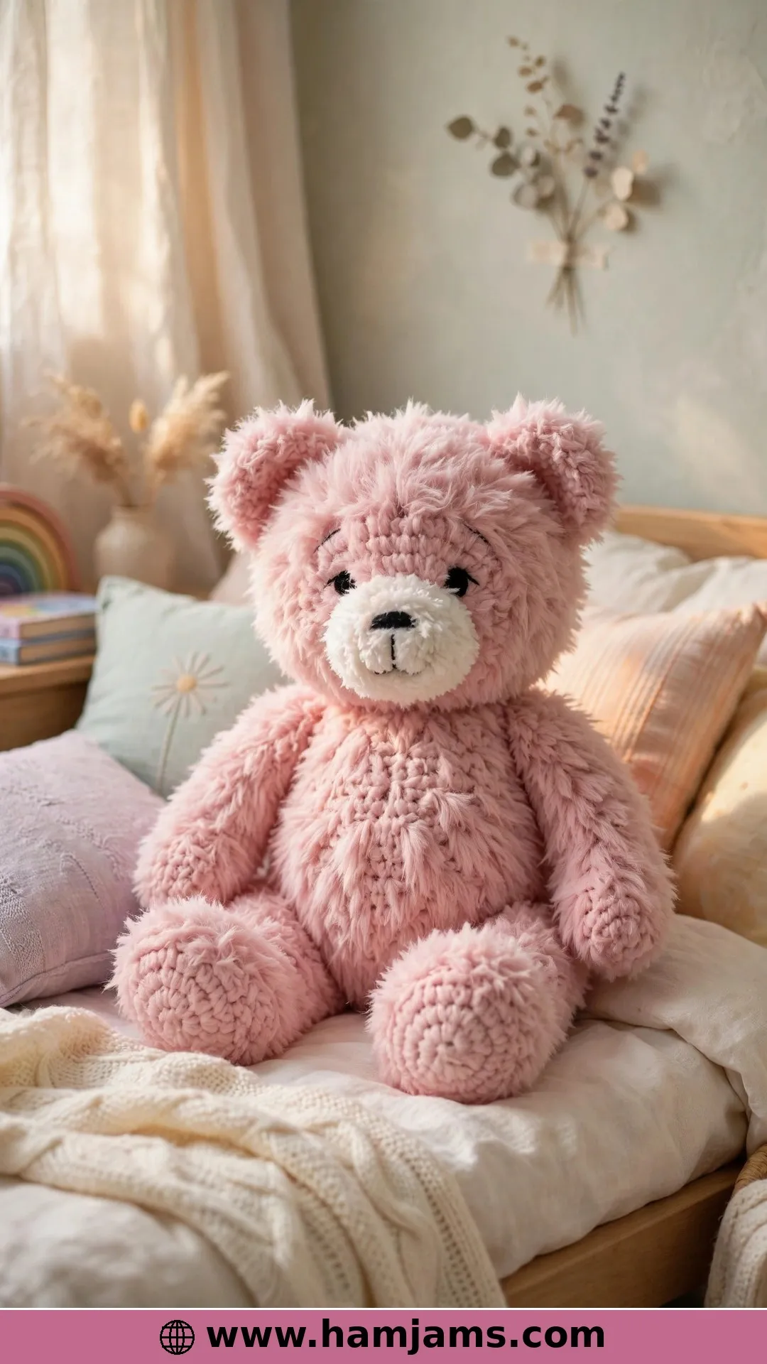 Fluffle, the Faux-Fur Bear From a Single Skein