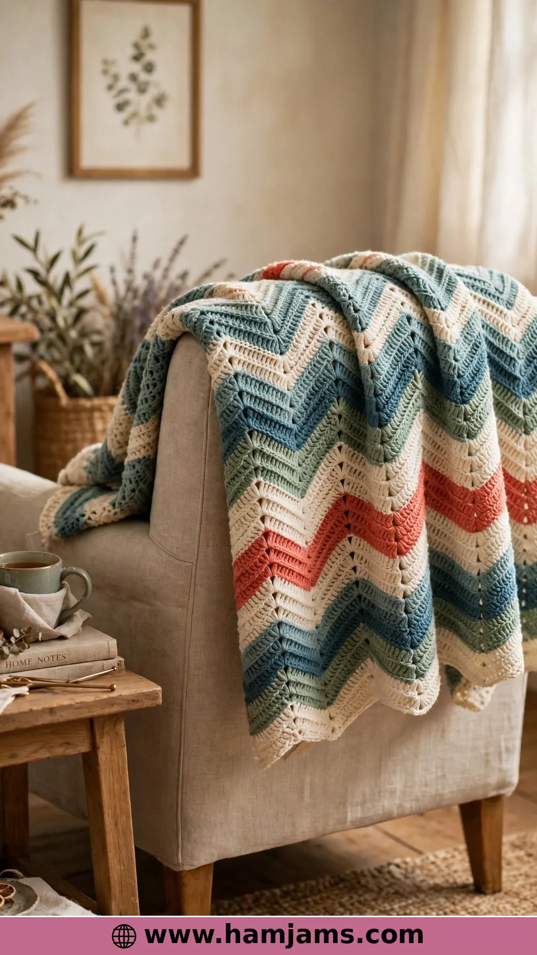 The Slip-Stitch Chevron That Keeps 365 Rows Behaving