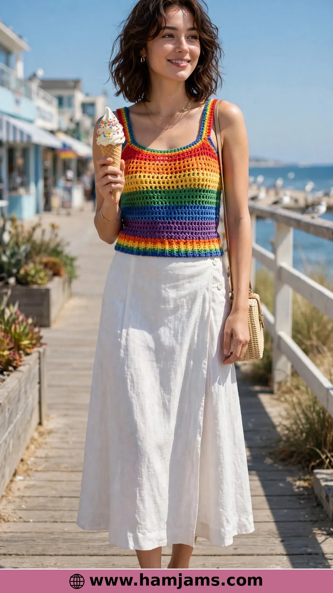 The Striped Tank That Eats Leftover Yarn