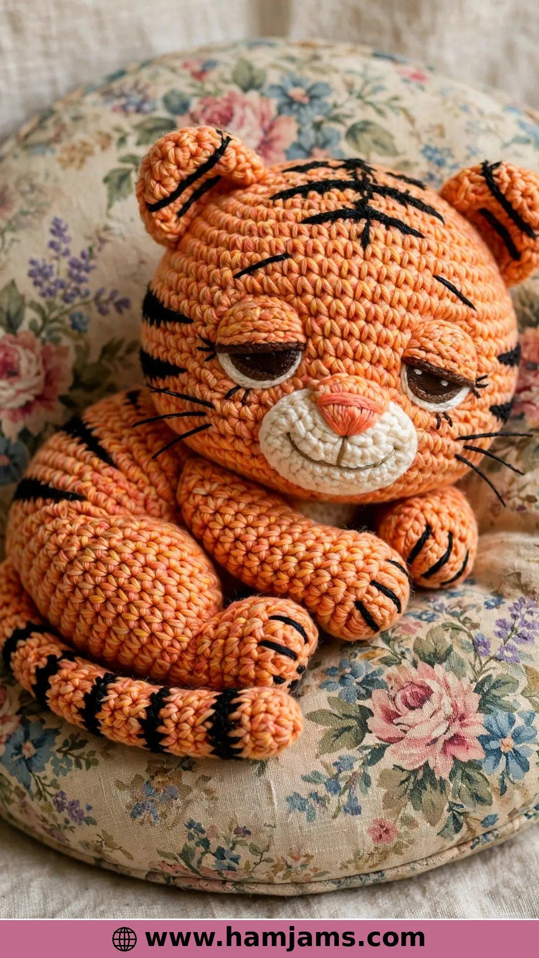 Tiger Kitty, a Sleepy Vintage Plush