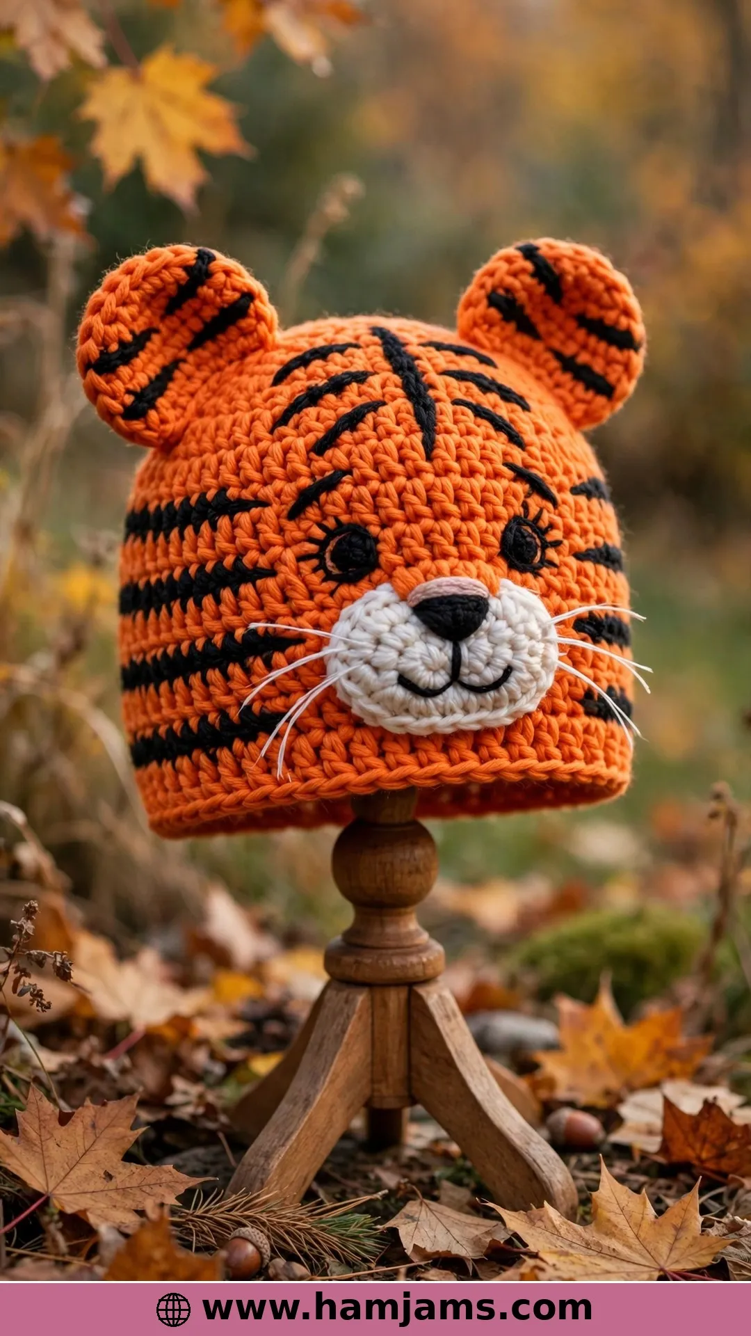 A Striped Tiger Hat in Four Sizes