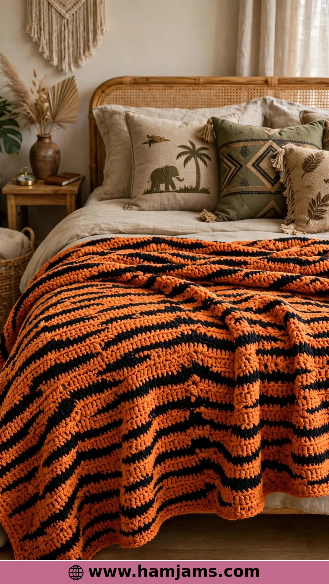 An All-Over Tiger Print Blanket