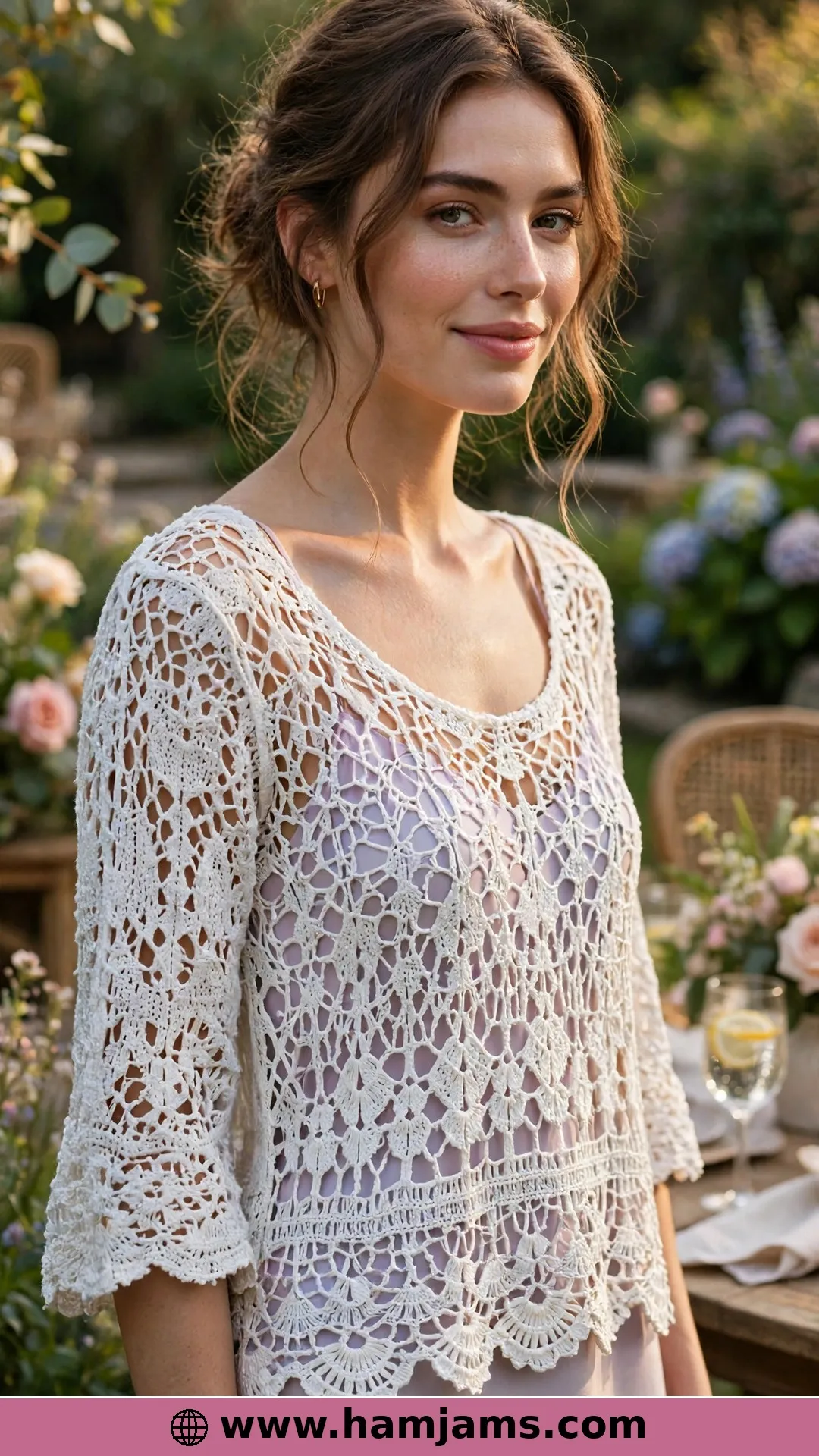 Shells and Chains With Three-Quarter Sleeves