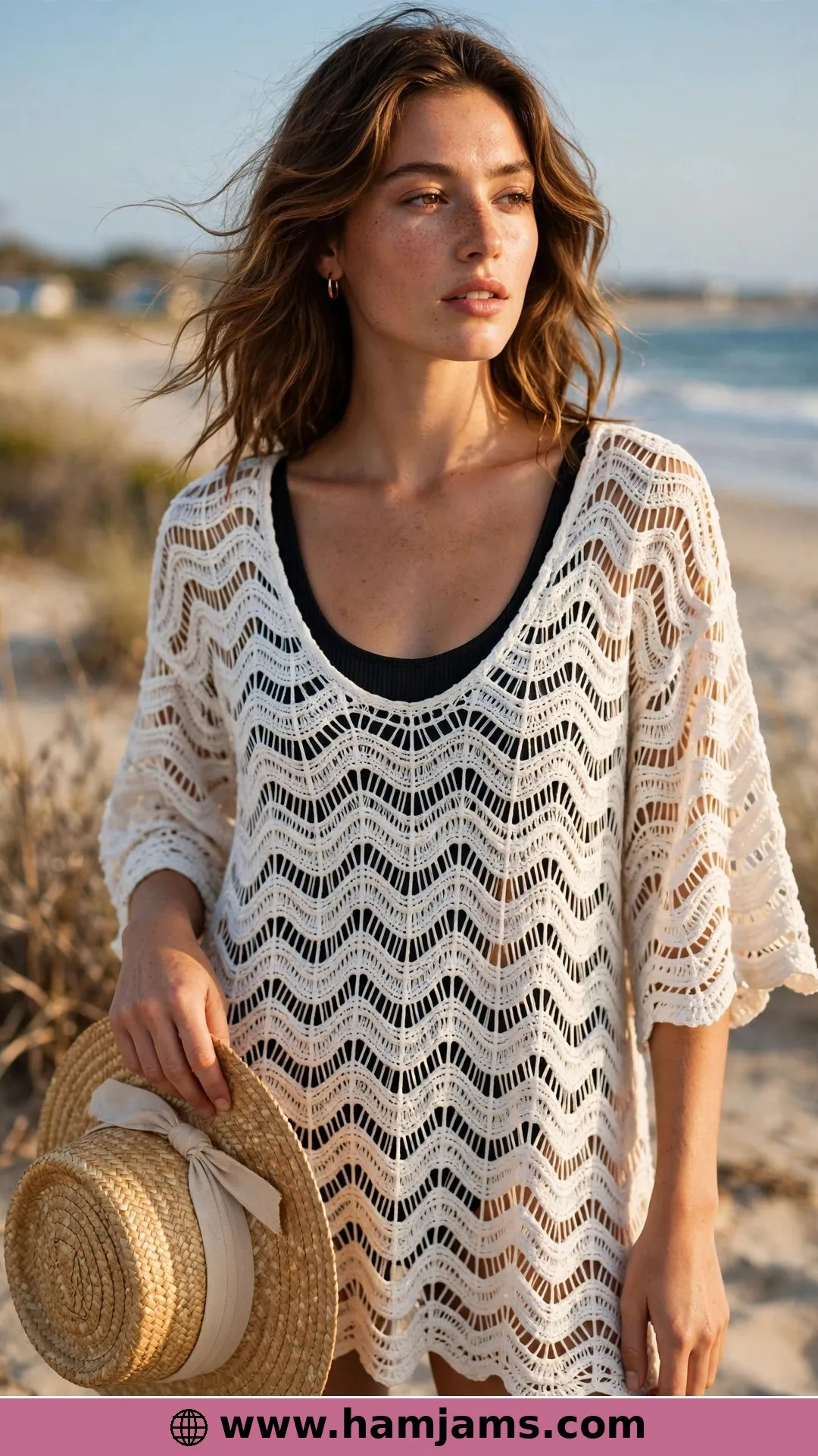 Waves and Trinity Stitch for the Beach