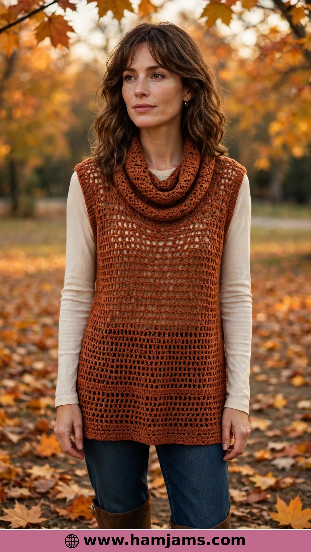 Sideways Stripes With a Cowl Neck