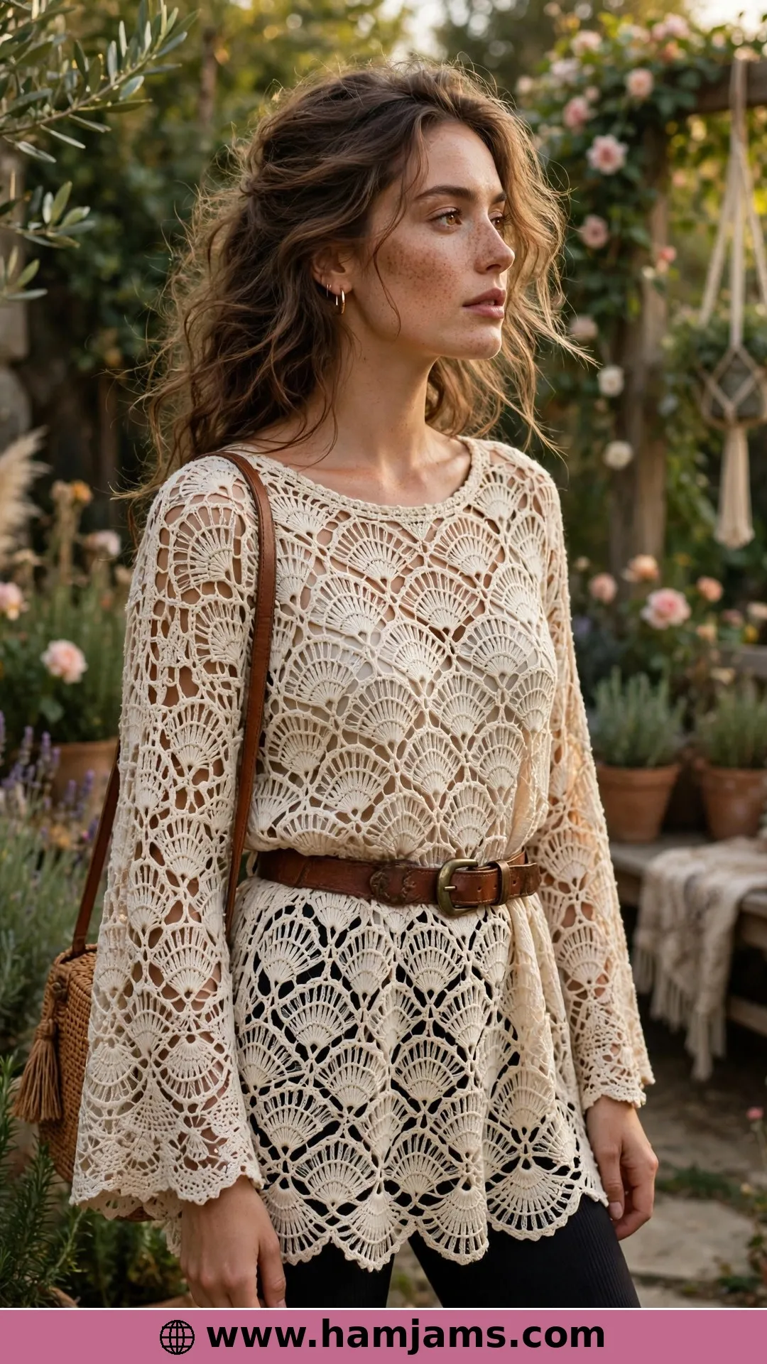 Swan-Inspired Fan Lace With a Belt