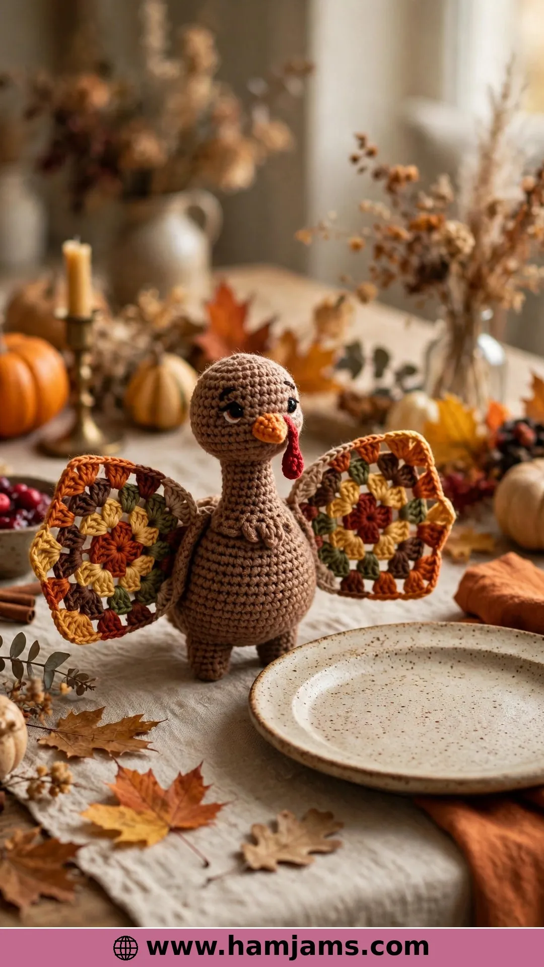 Mr. Gobble with Granny Square Wings