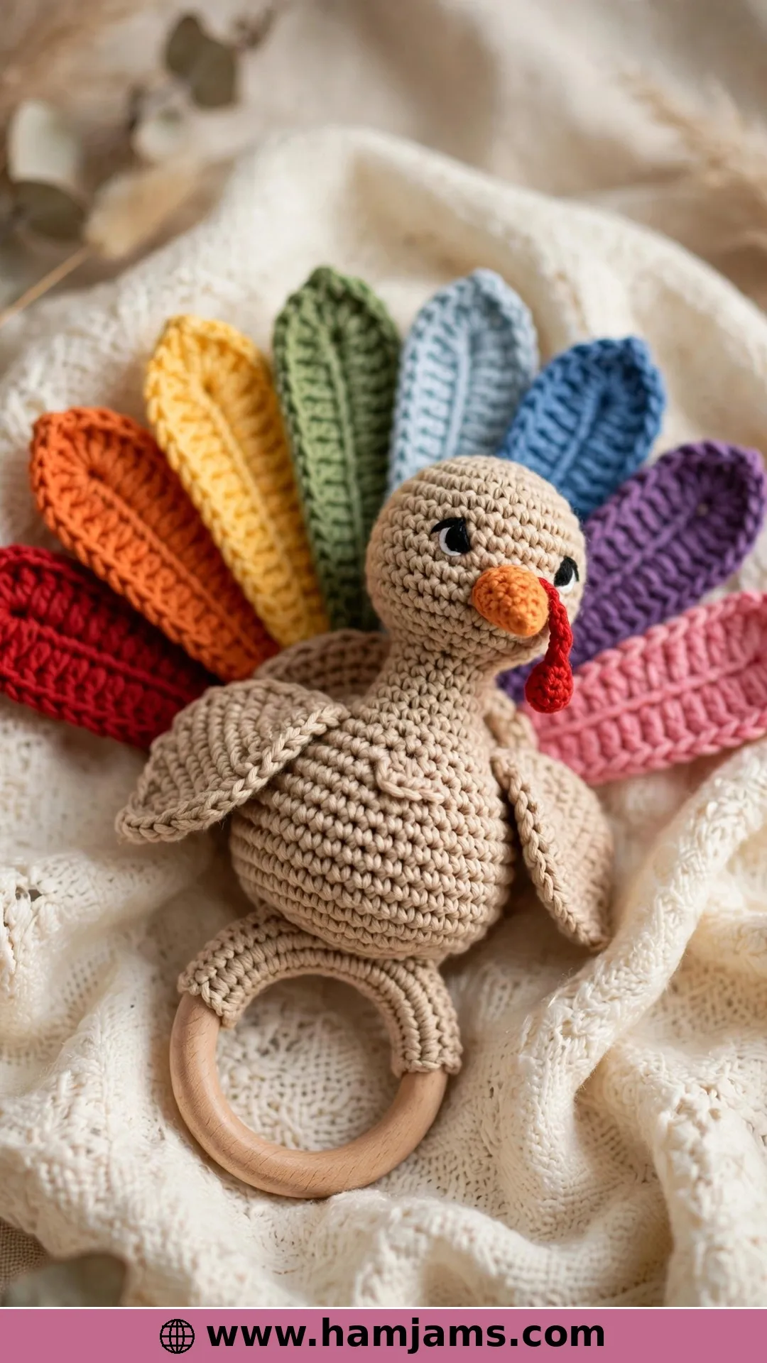 Turkey Rattle for Baby