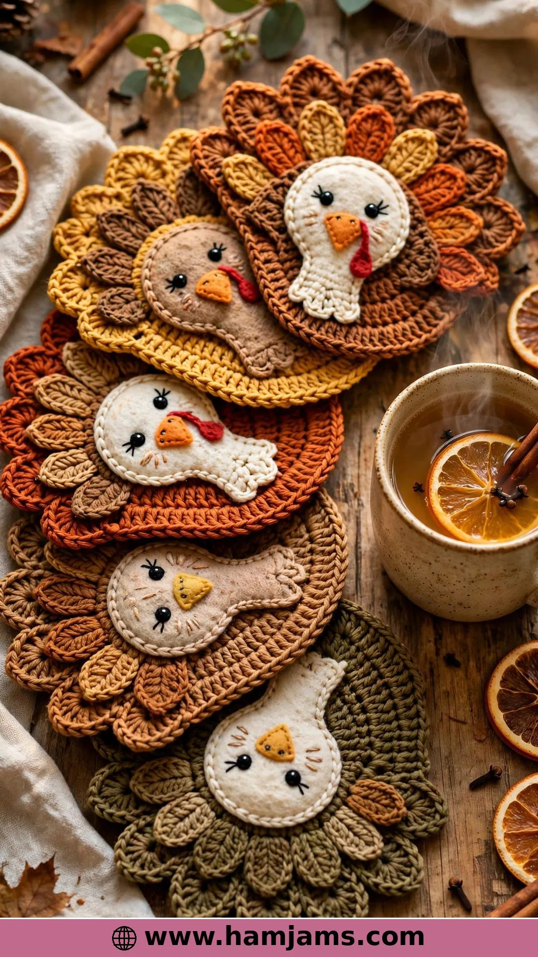 Turkey Coasters and Ornaments