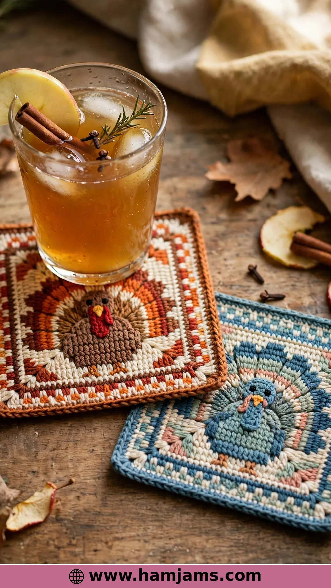 Colourwork Turkey Coaster