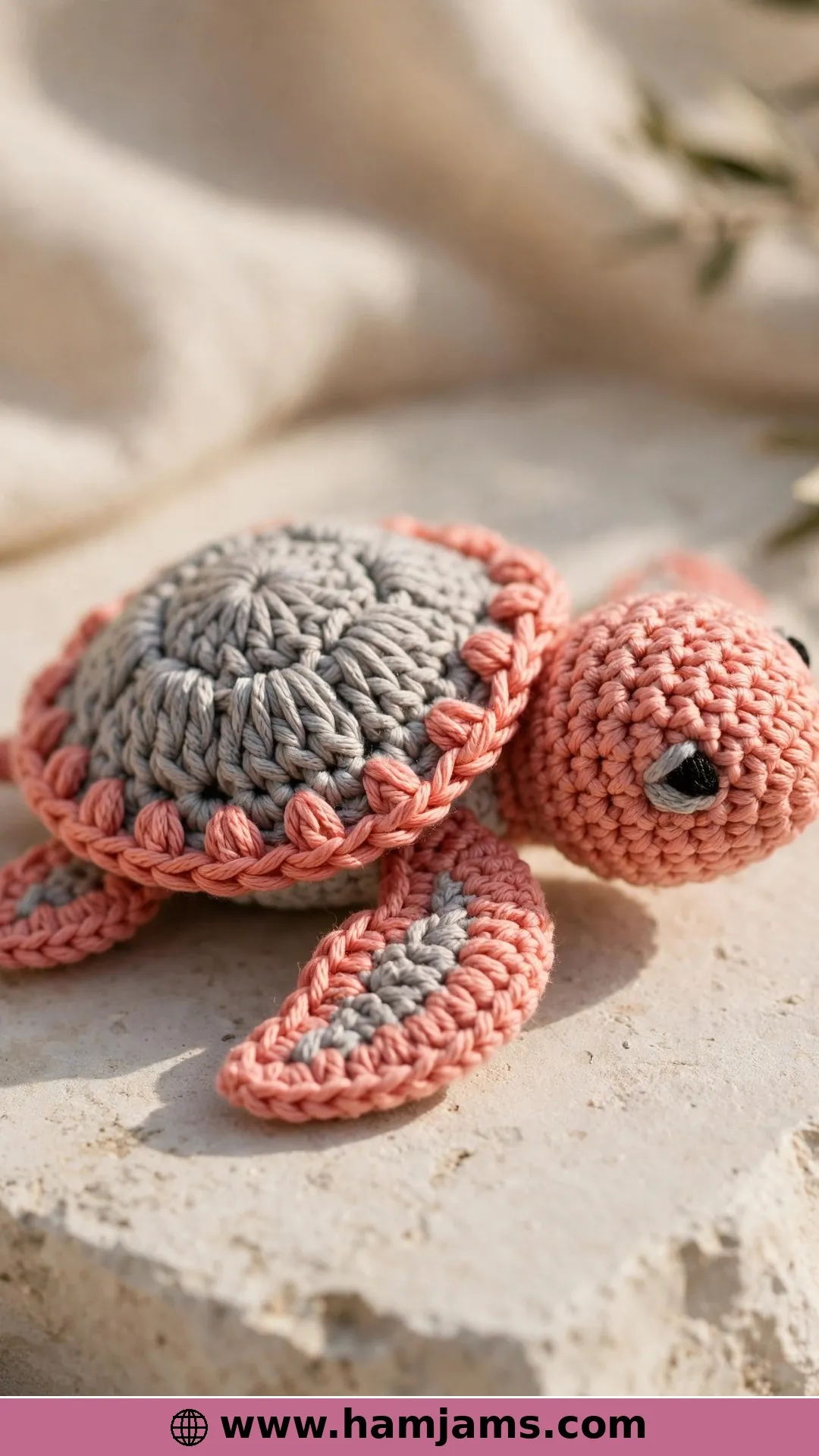 Elisa's Baby Sea Turtle With a Crab-Stitch Edge