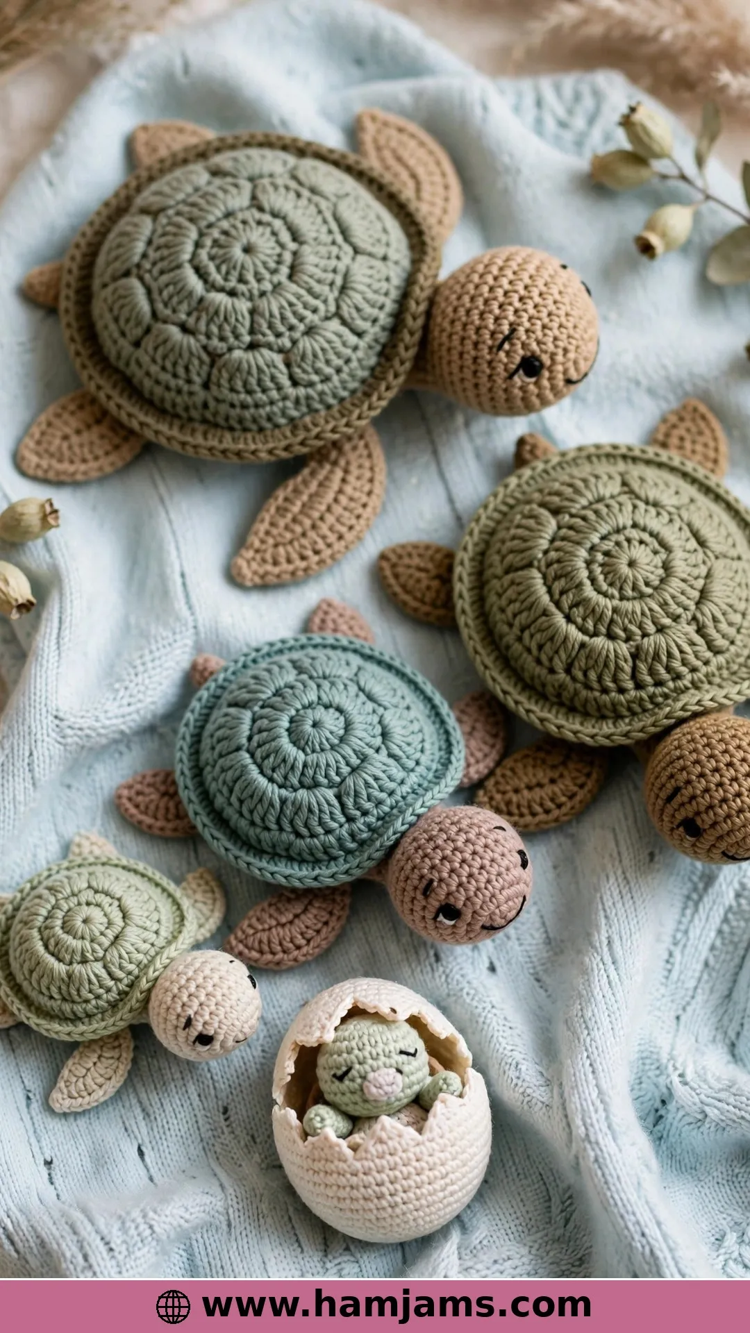 A Whole Turtle Family of Appliqués