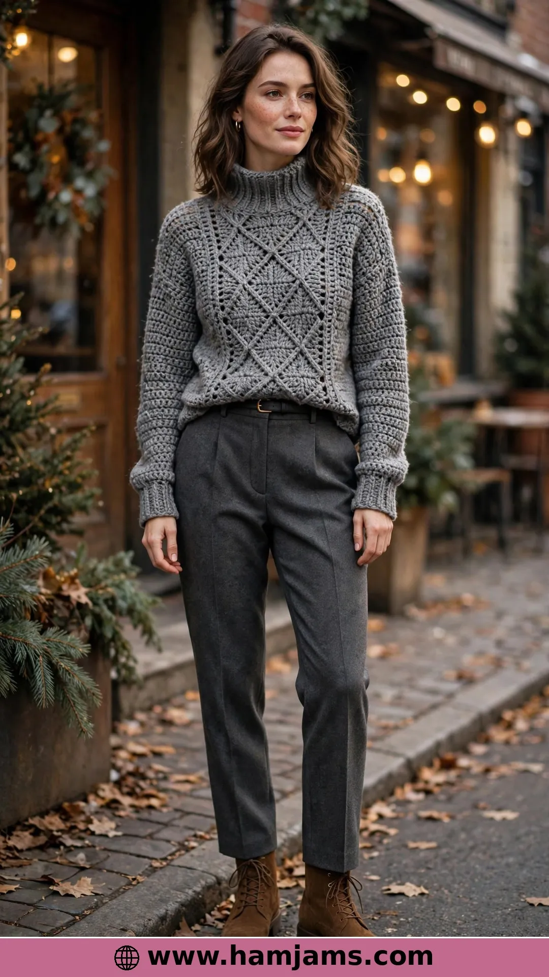 Diamonds Down the Front, Tweed in the Yarn