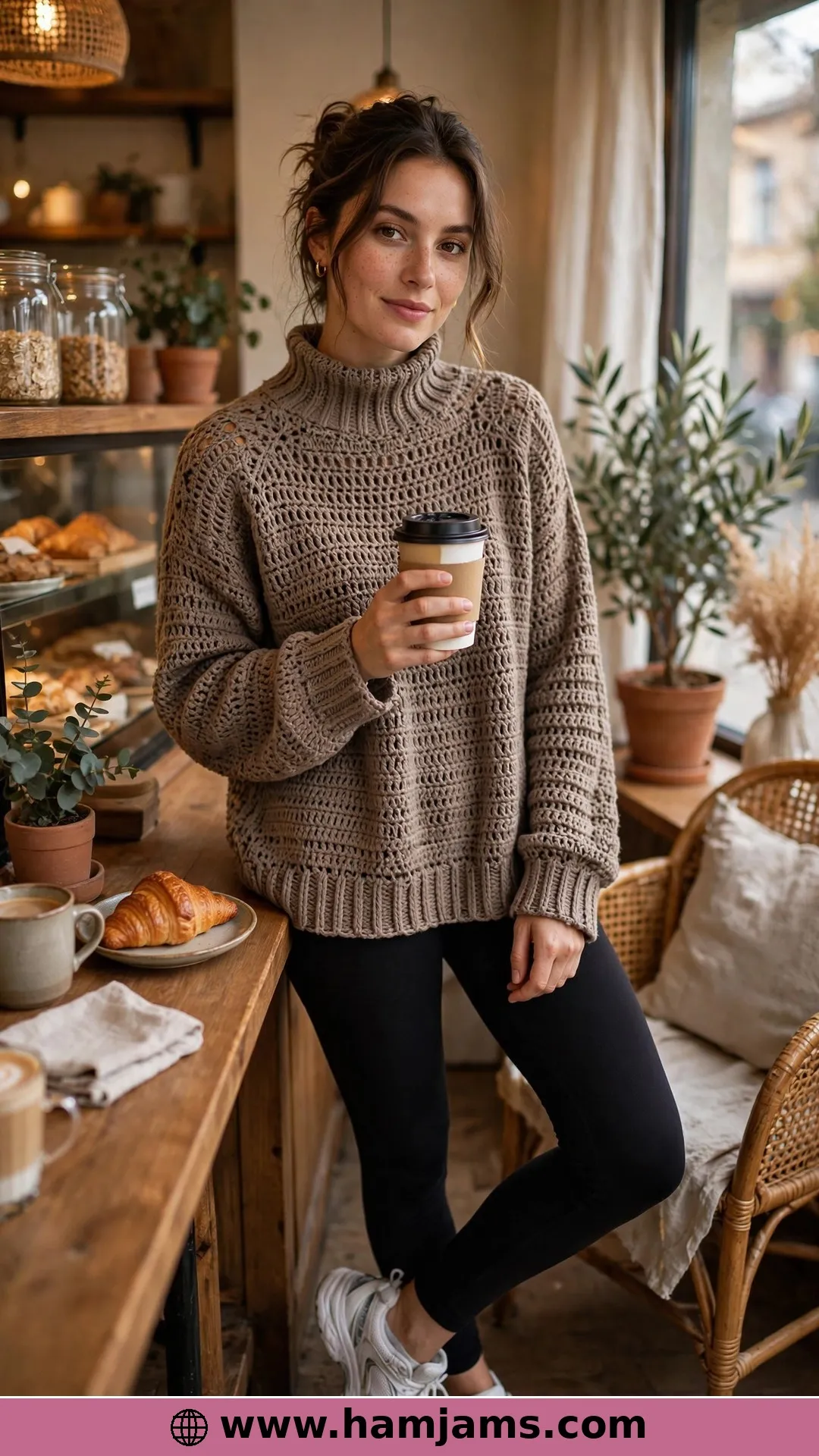 The Ribbed Turtleneck With a Braided Texture