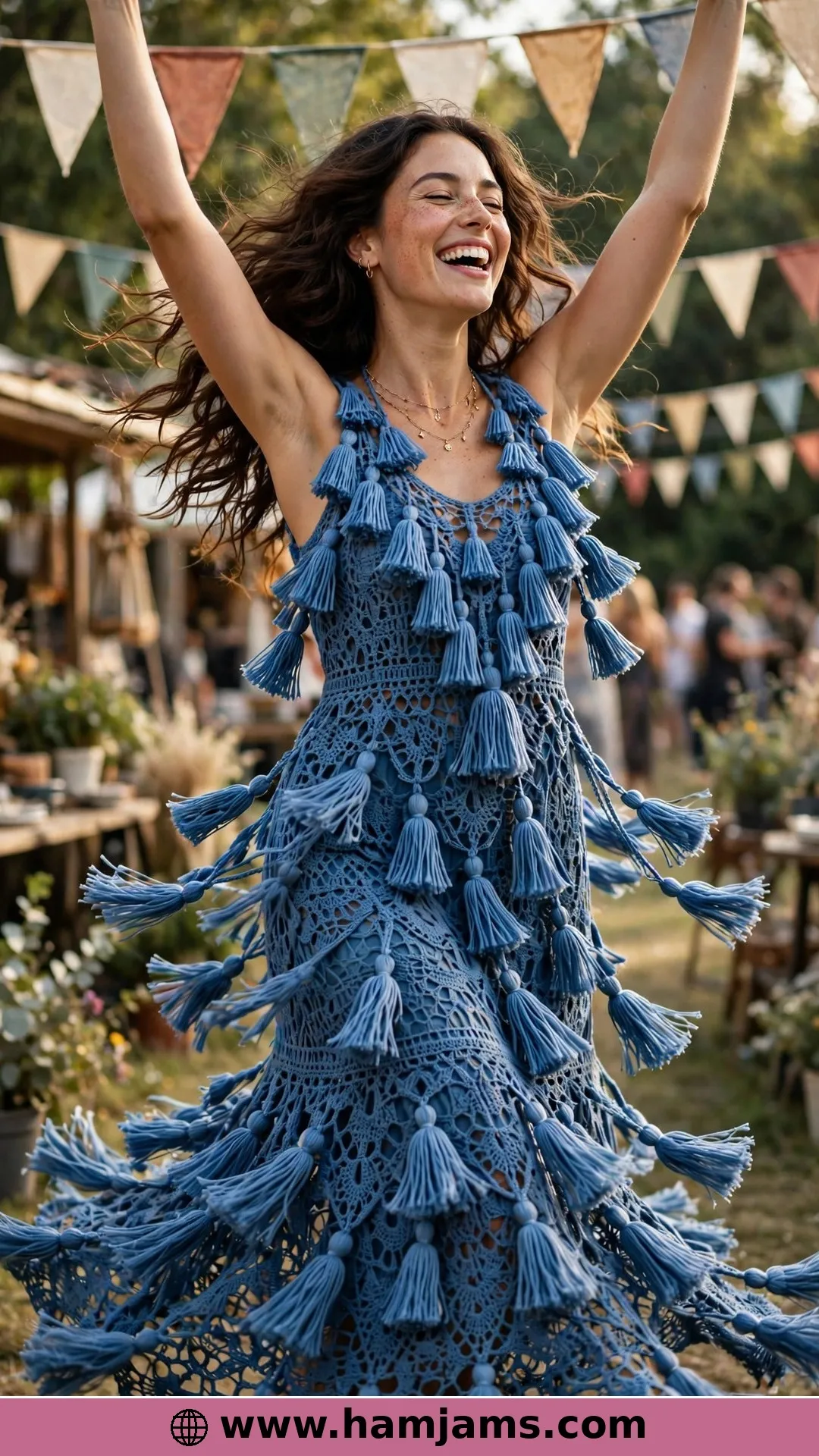 The Encanto Dress with the Waterfall of Fringe
