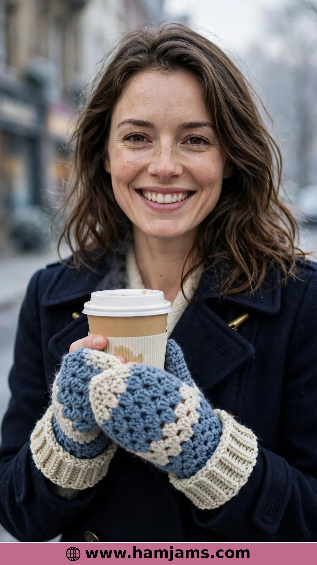 The Two-Tone Mittens with the Woven Cuff