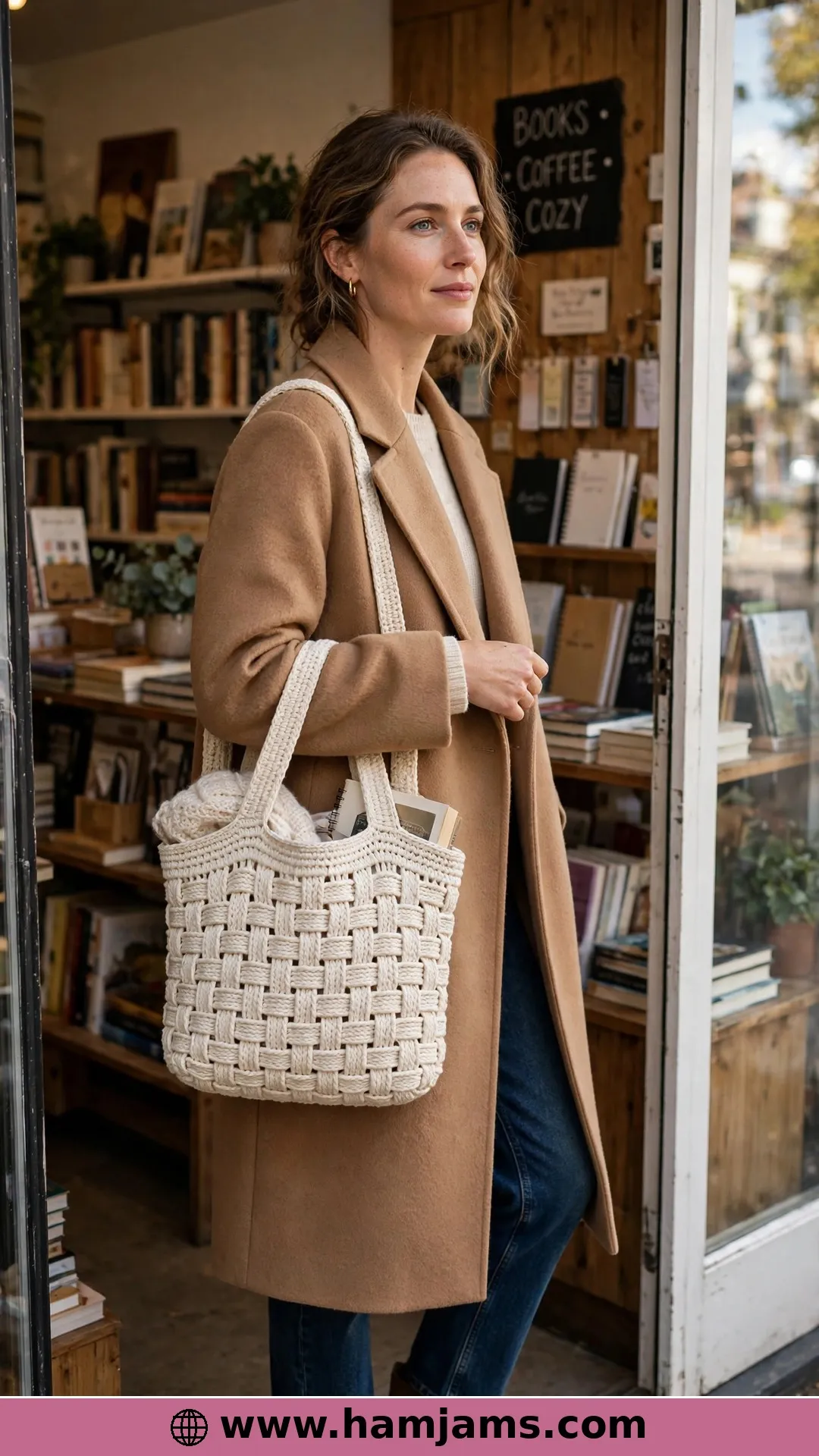 The Basketweave Market Bag with the Woven Look