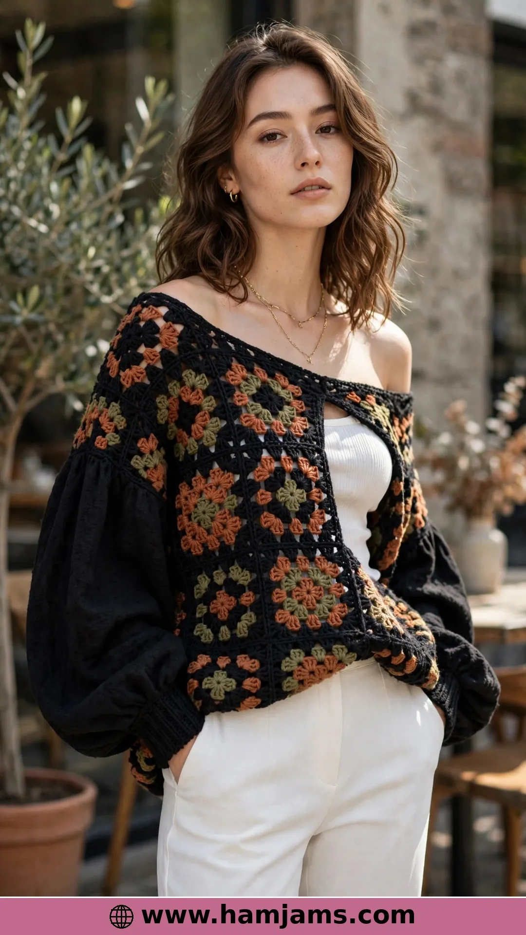 Granny Square Slouch