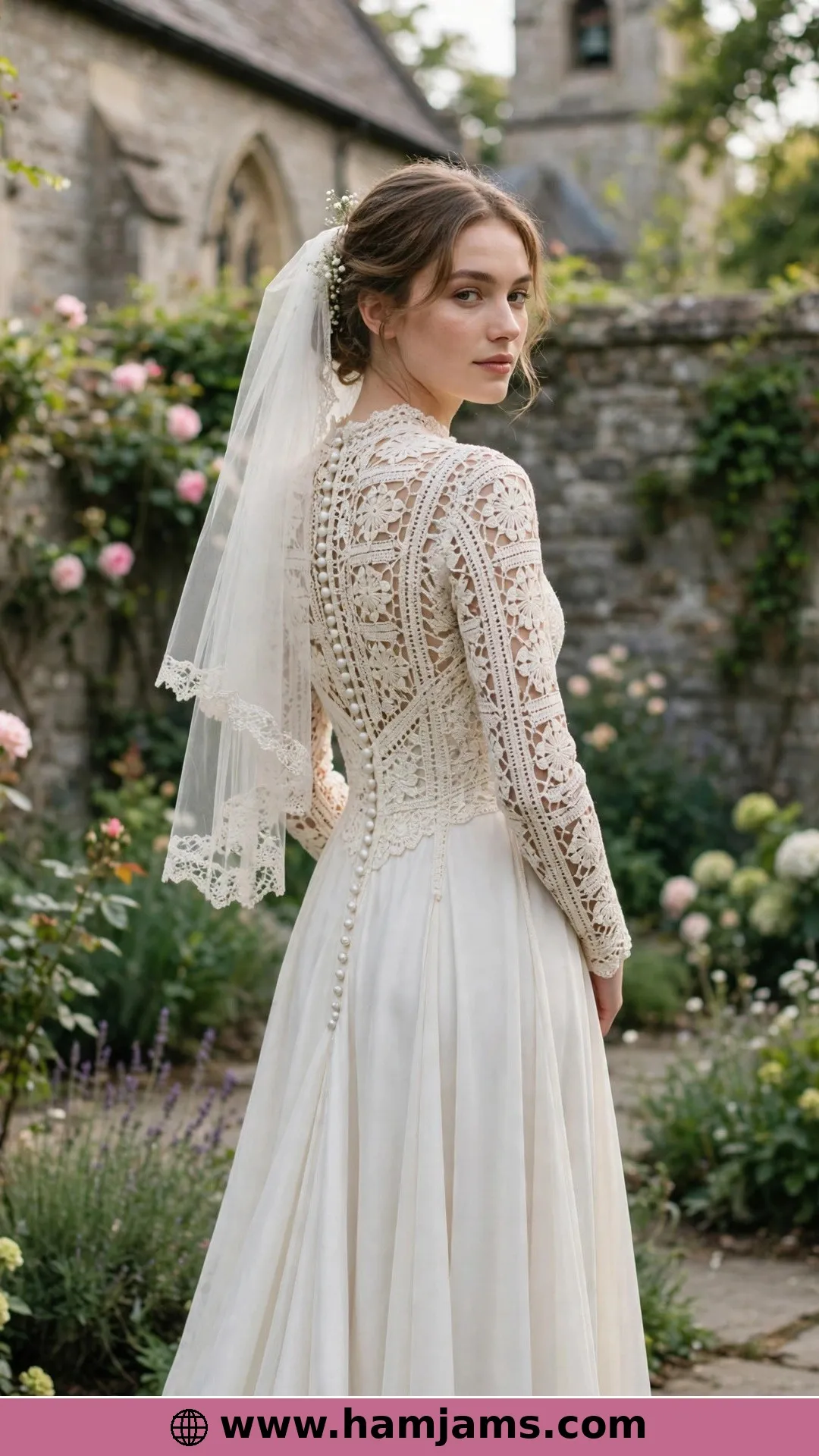 Motif Strips and a Pearl-Button Finish