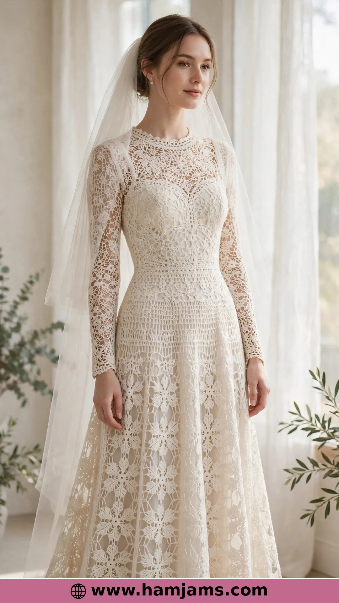 Snowflake Motifs, Floor Length and Made for an Anniversary