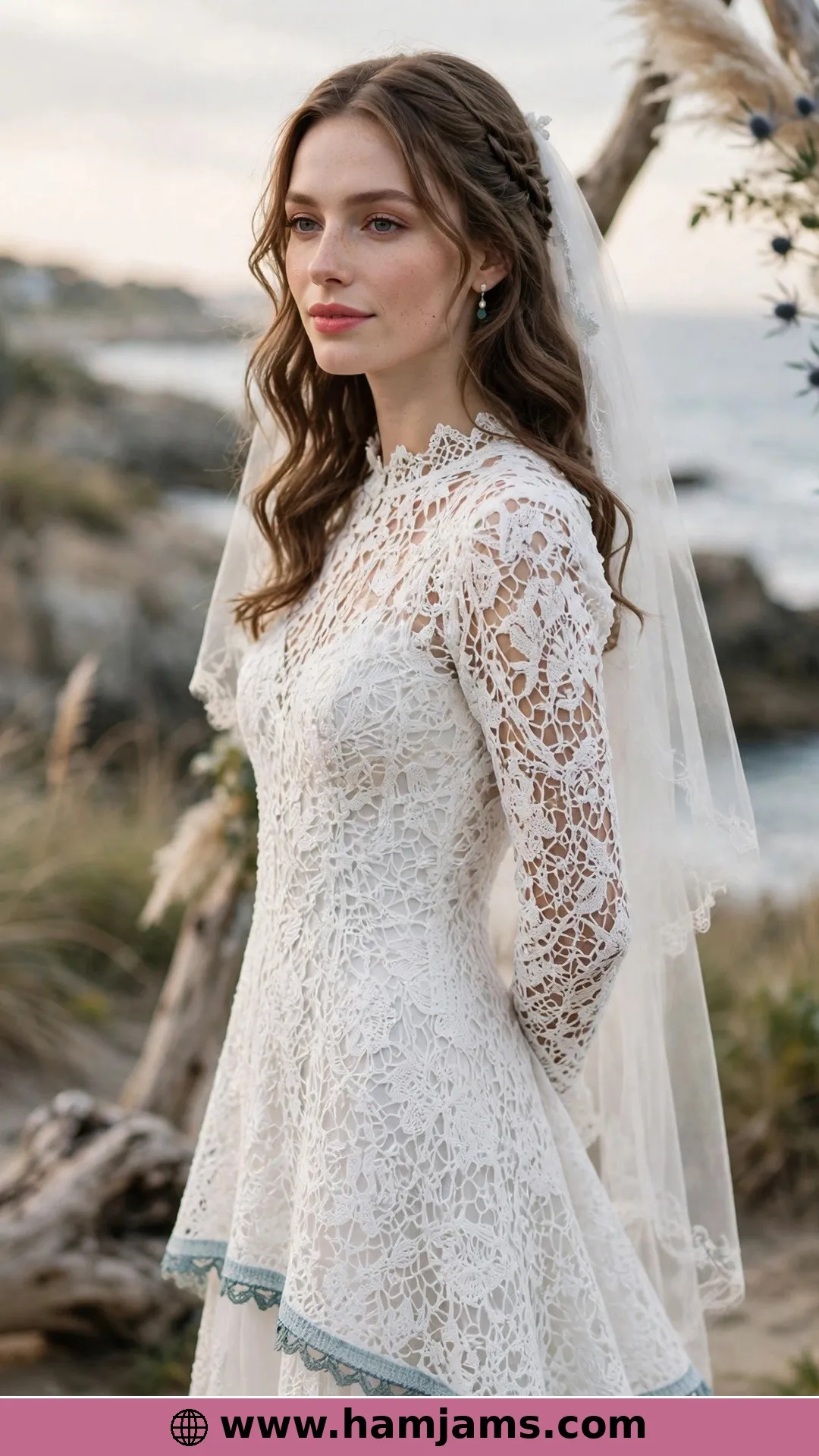 A White Gown With a Breath of Something Blue