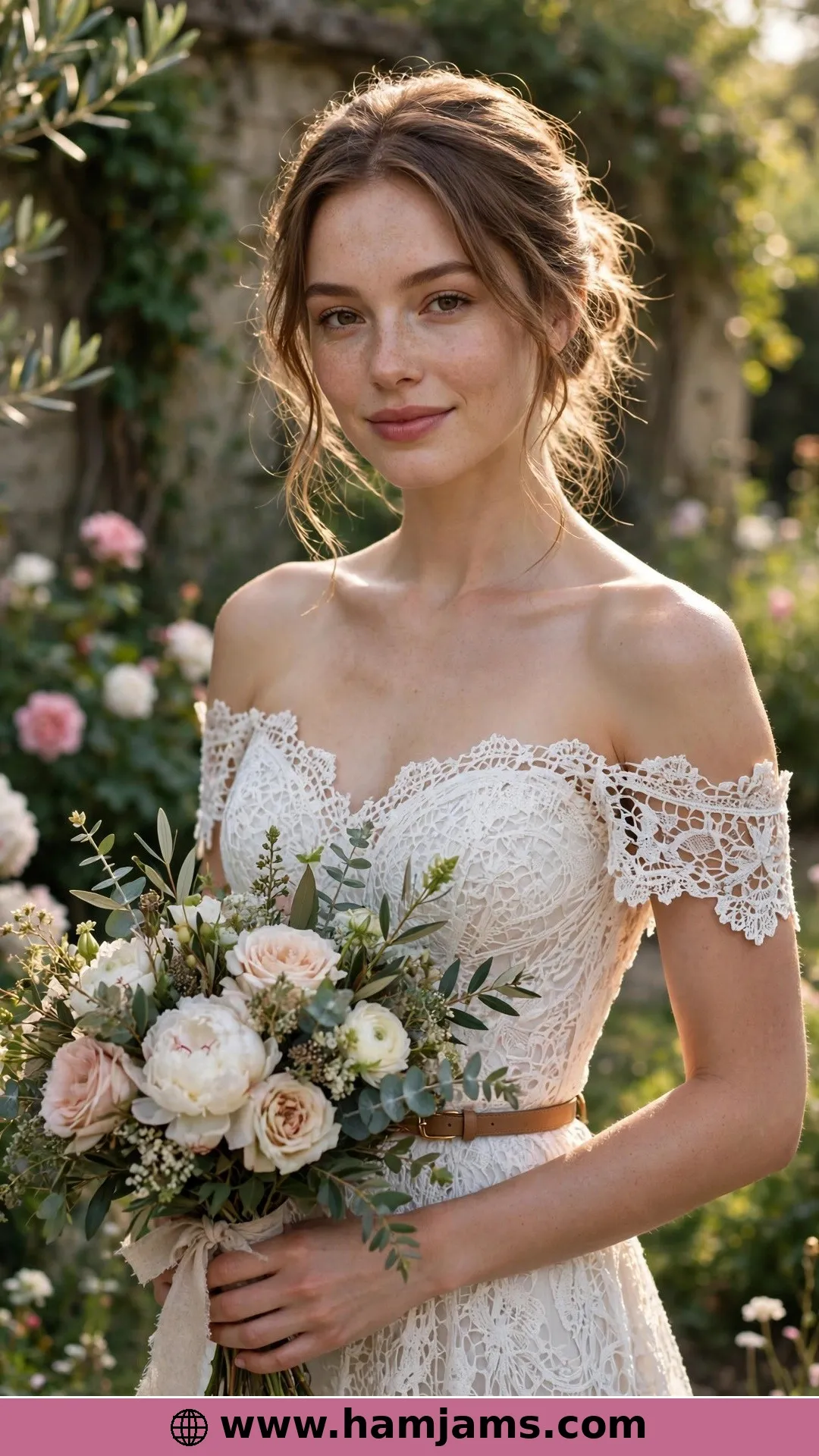 Off-the-Shoulder Romance in Soft Cotton