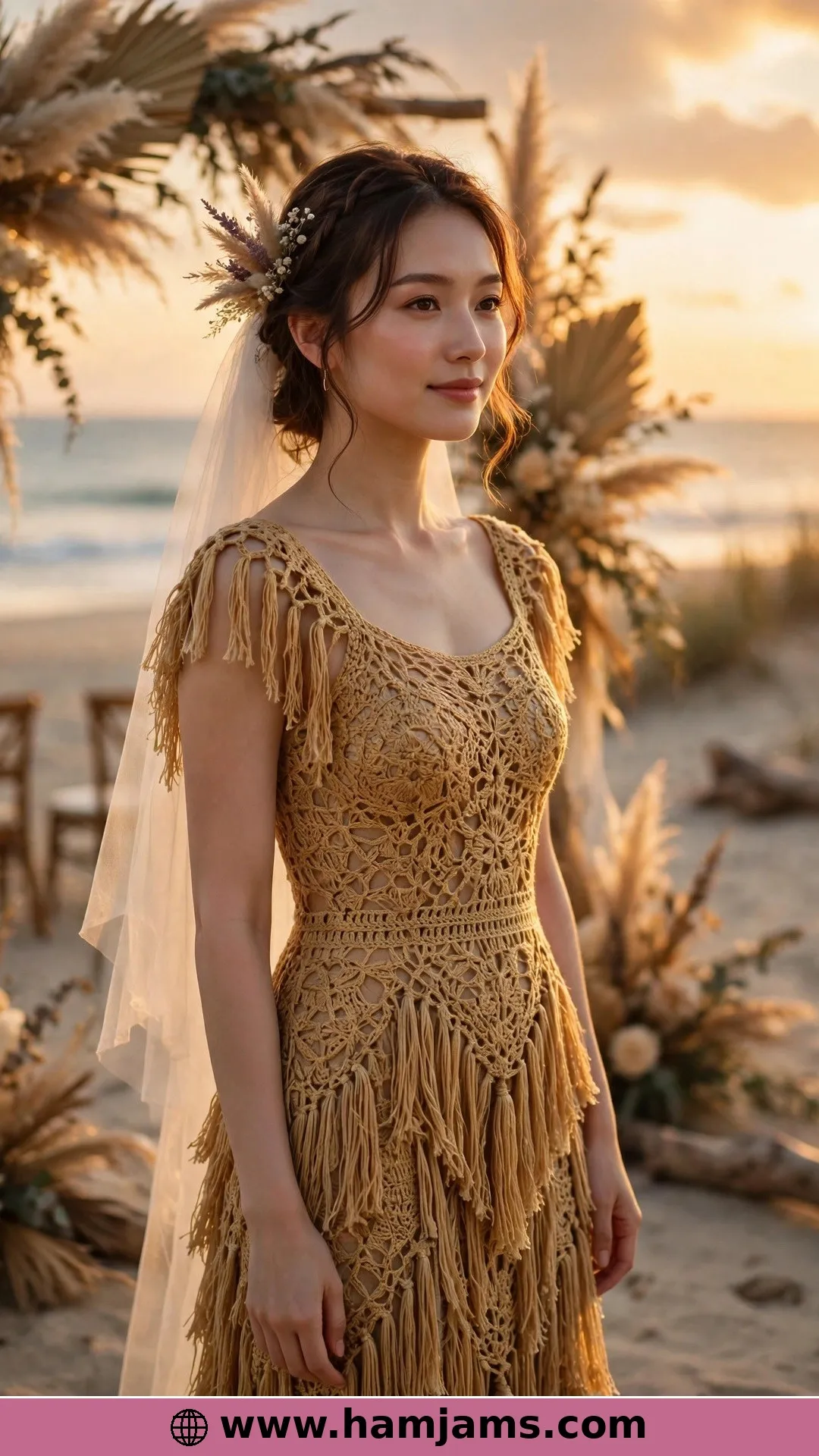 Golden Thread and Fringes for a Sunset Ceremony