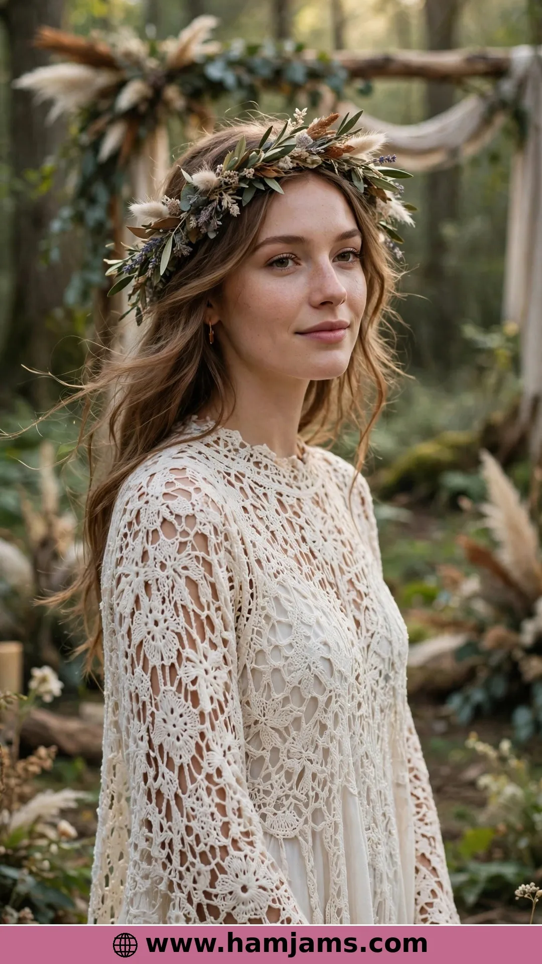 A Boho Wedding Dress You Crochet Along With