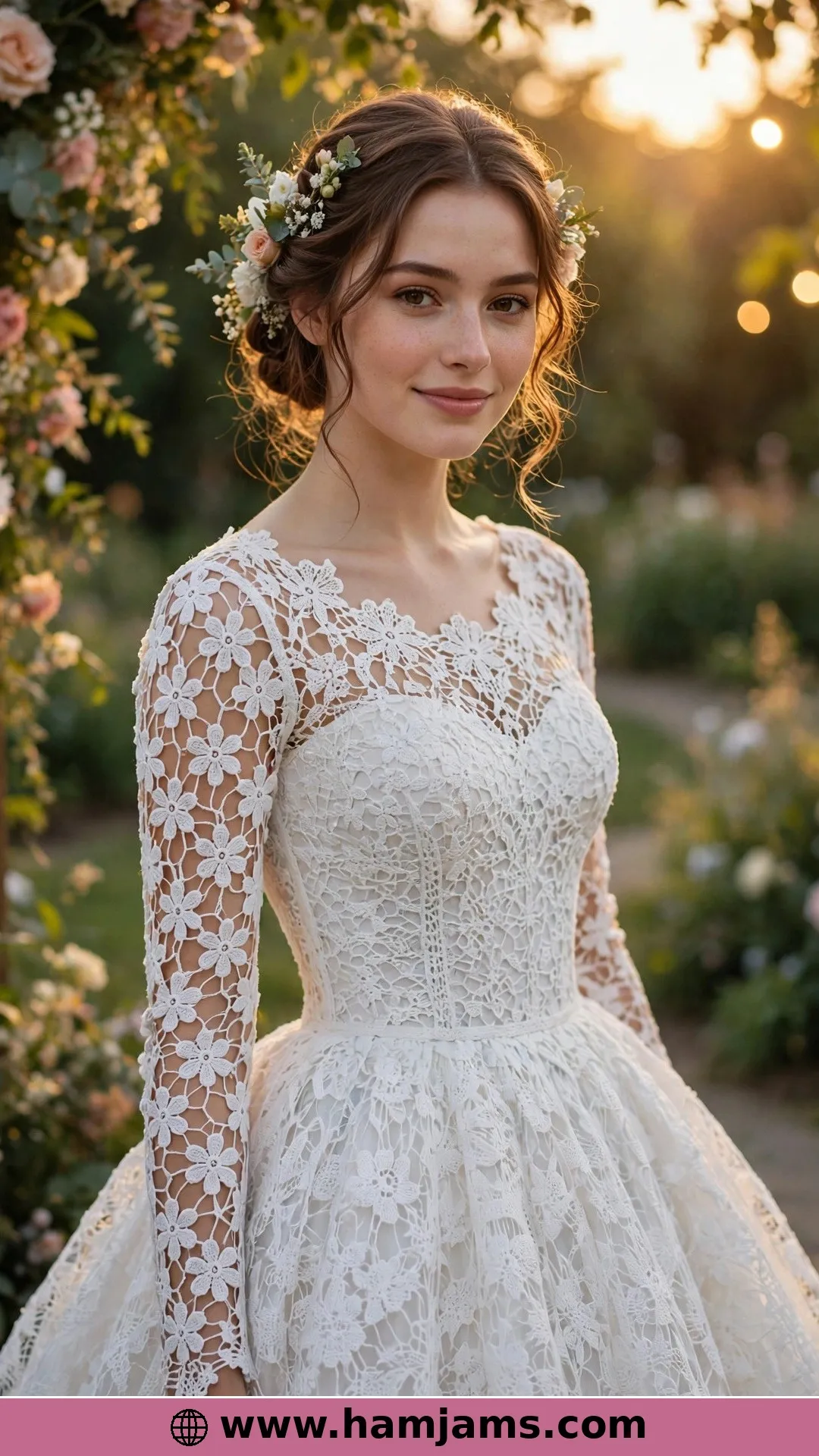 Flower Lace From Bra Cups to a Full Skirt