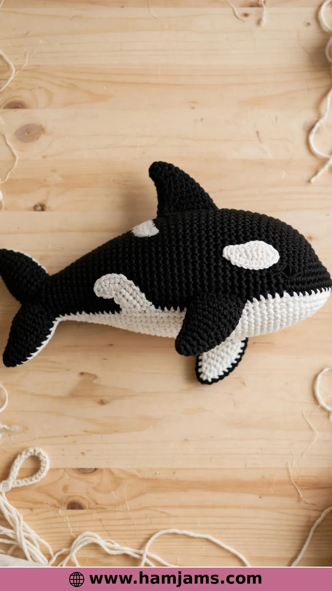 An Orca Worked Flat — Rows Only, No Rounds