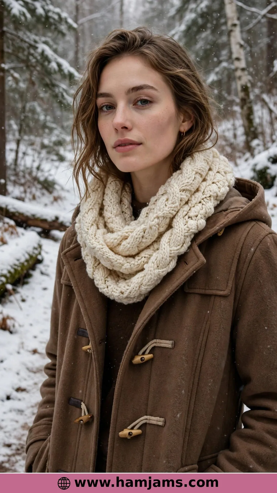 Cable-Look Clusters in Beautiful Wool